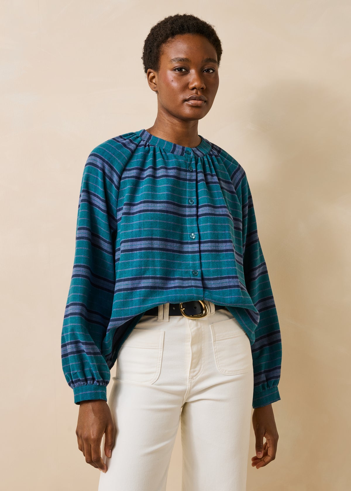 Chemise bleu pétrole - Galvia