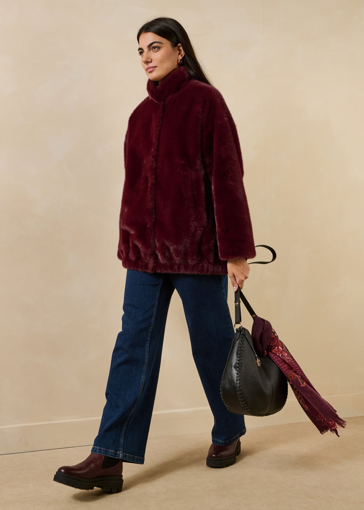 Bomber oversize rosso