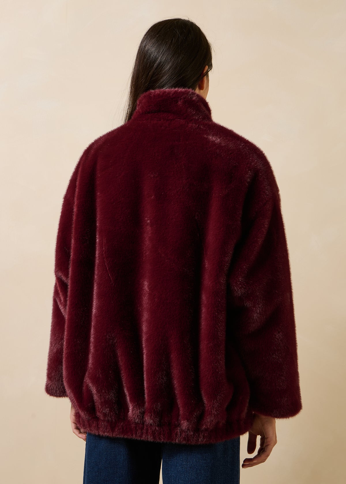 Bomber oversize rosso