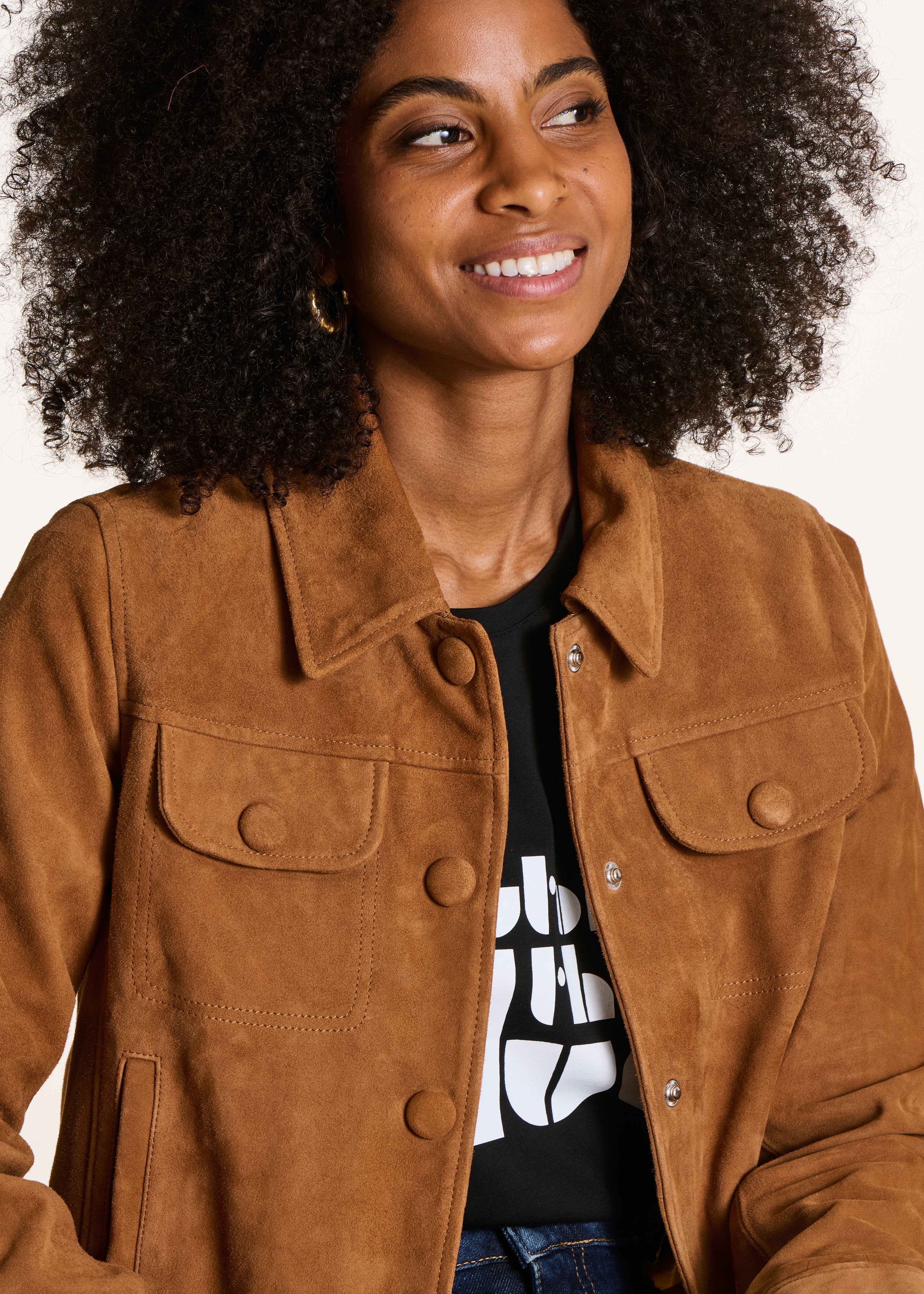 Real Grade lamb velvet short blouson jacket