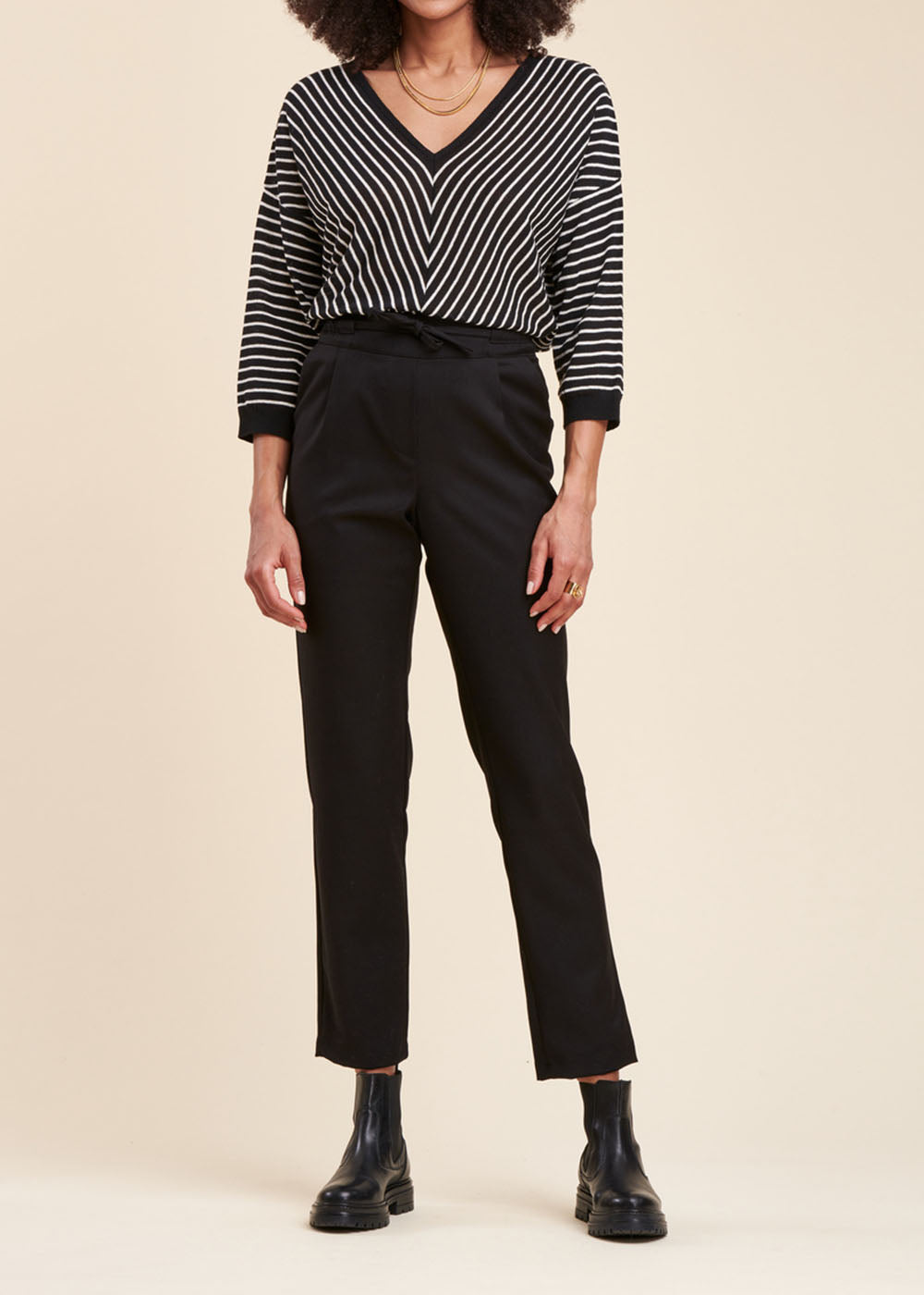 Pantalon coupe carotte