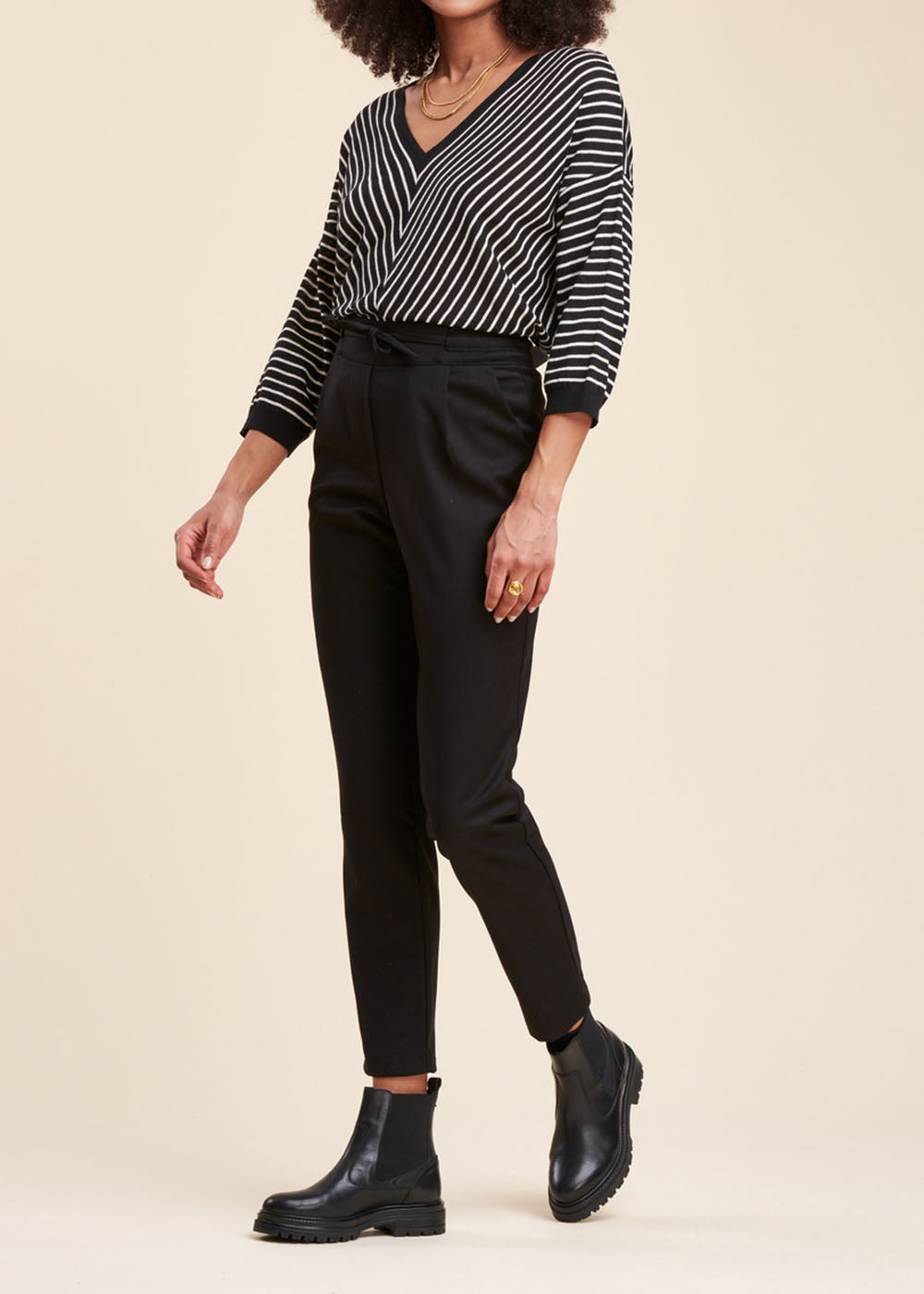 Pantalon coupe carotte