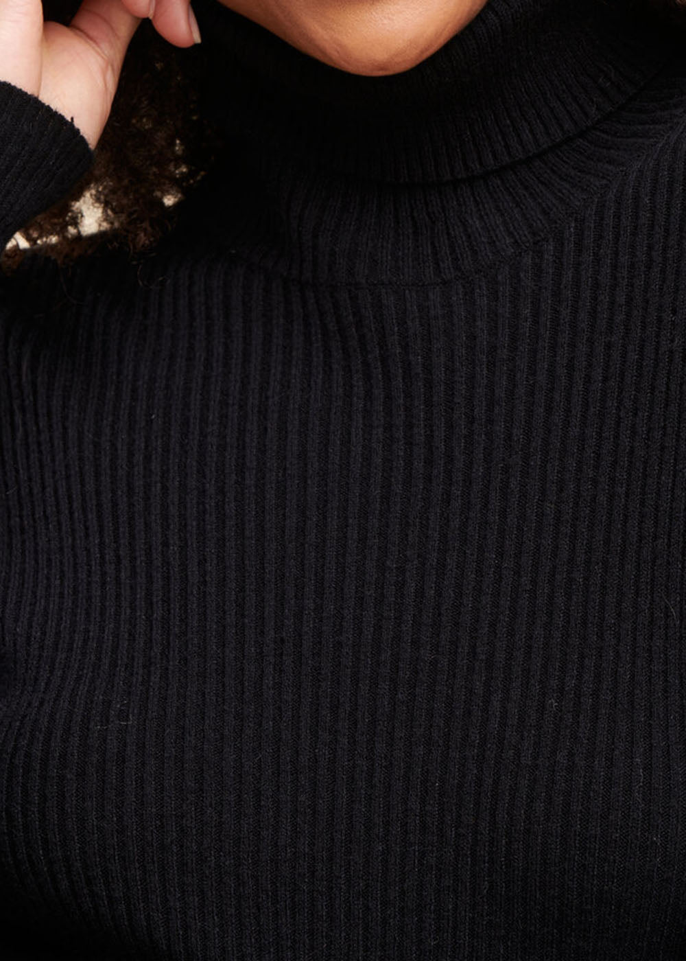 Pull col roulé