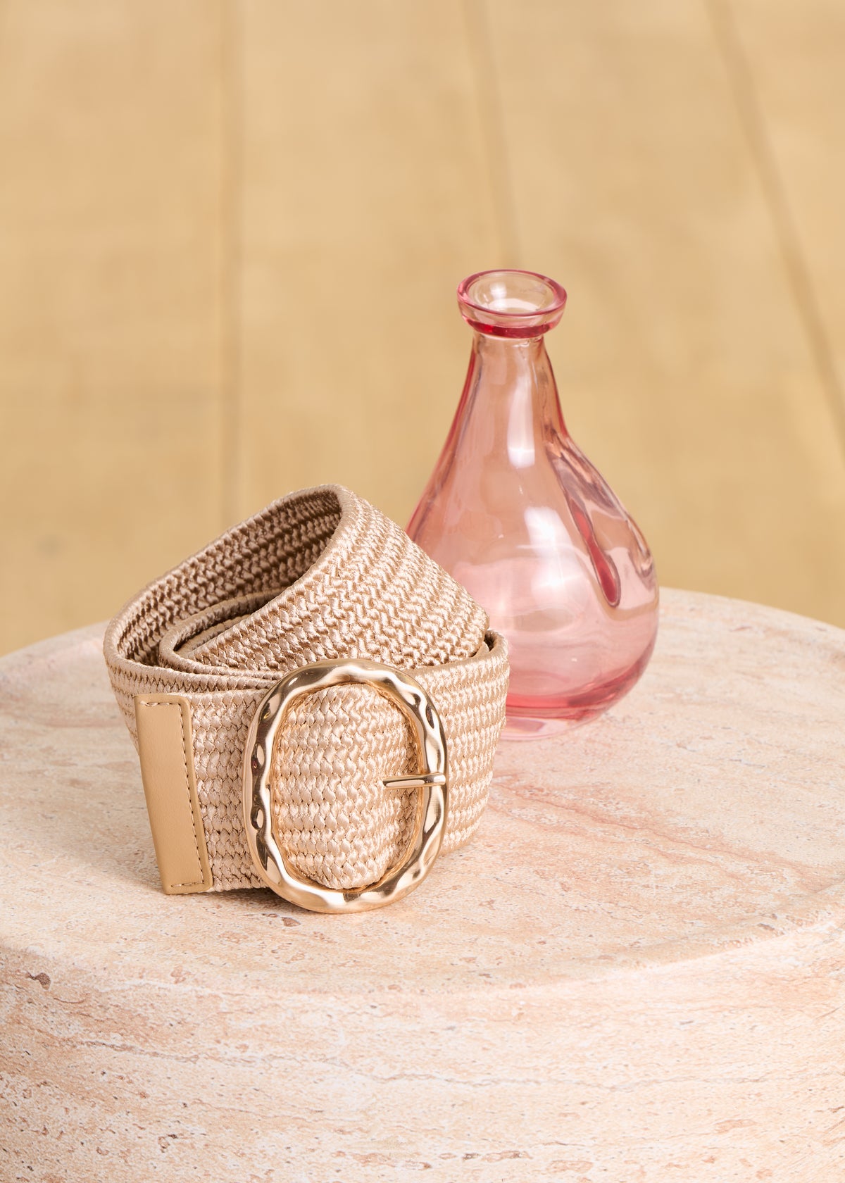Elasticated gold belt