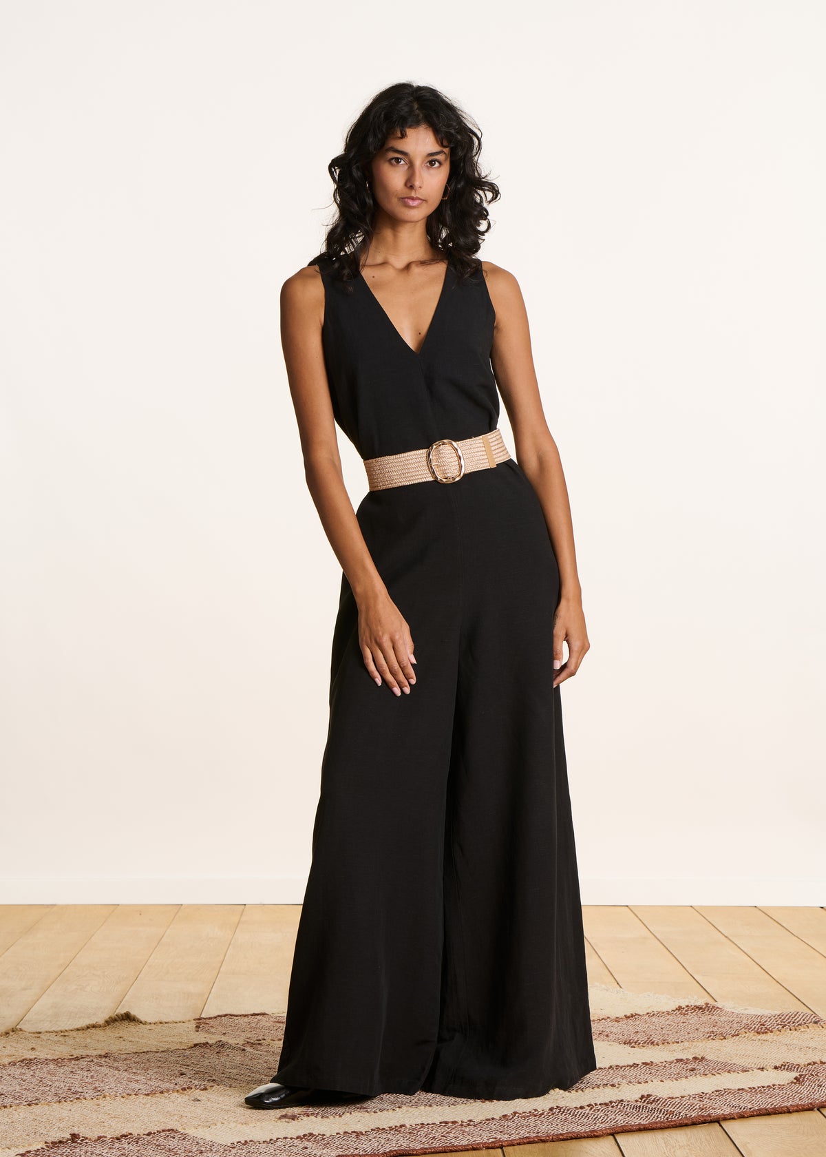 Elasticated gold belt