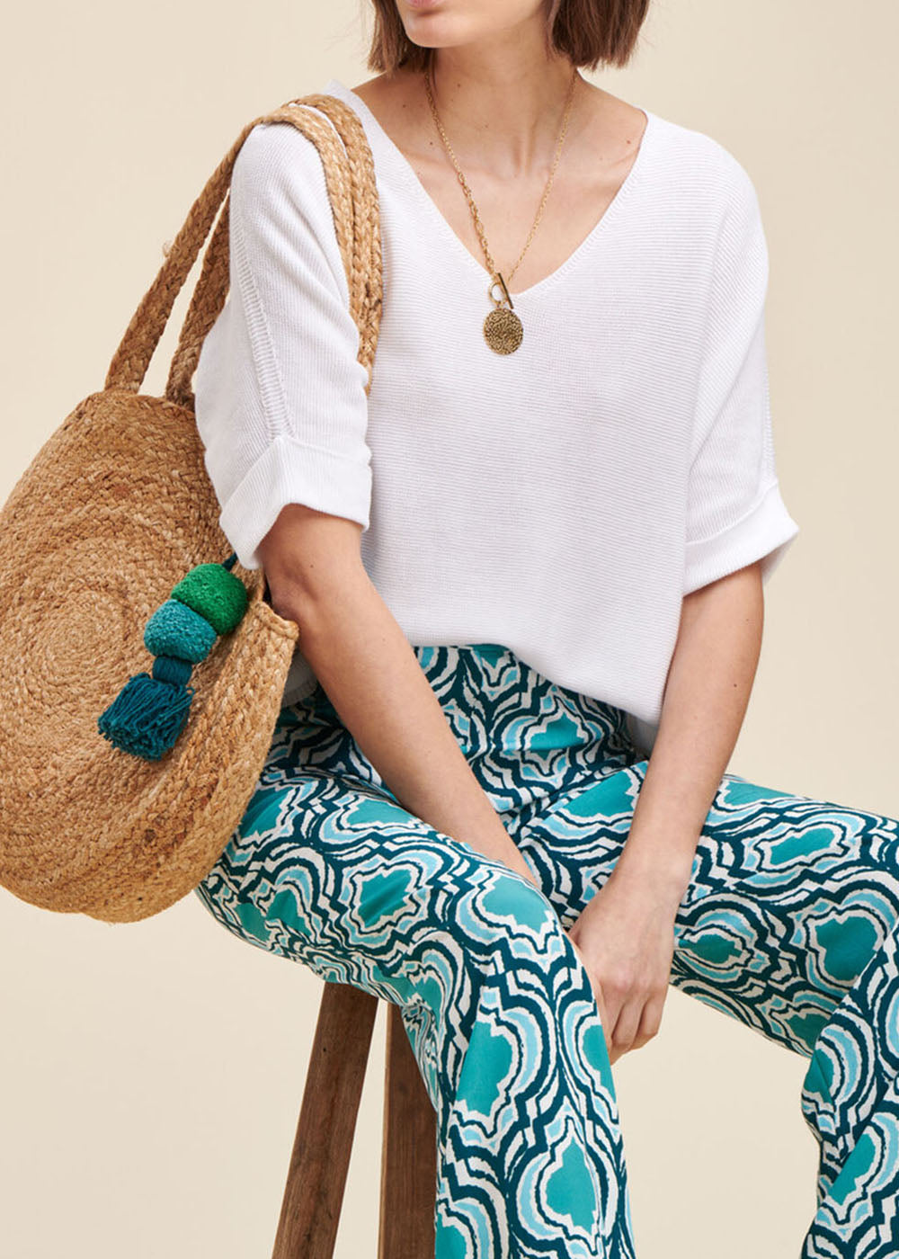 Pull manches courtes oversize La Fée Maraboutée