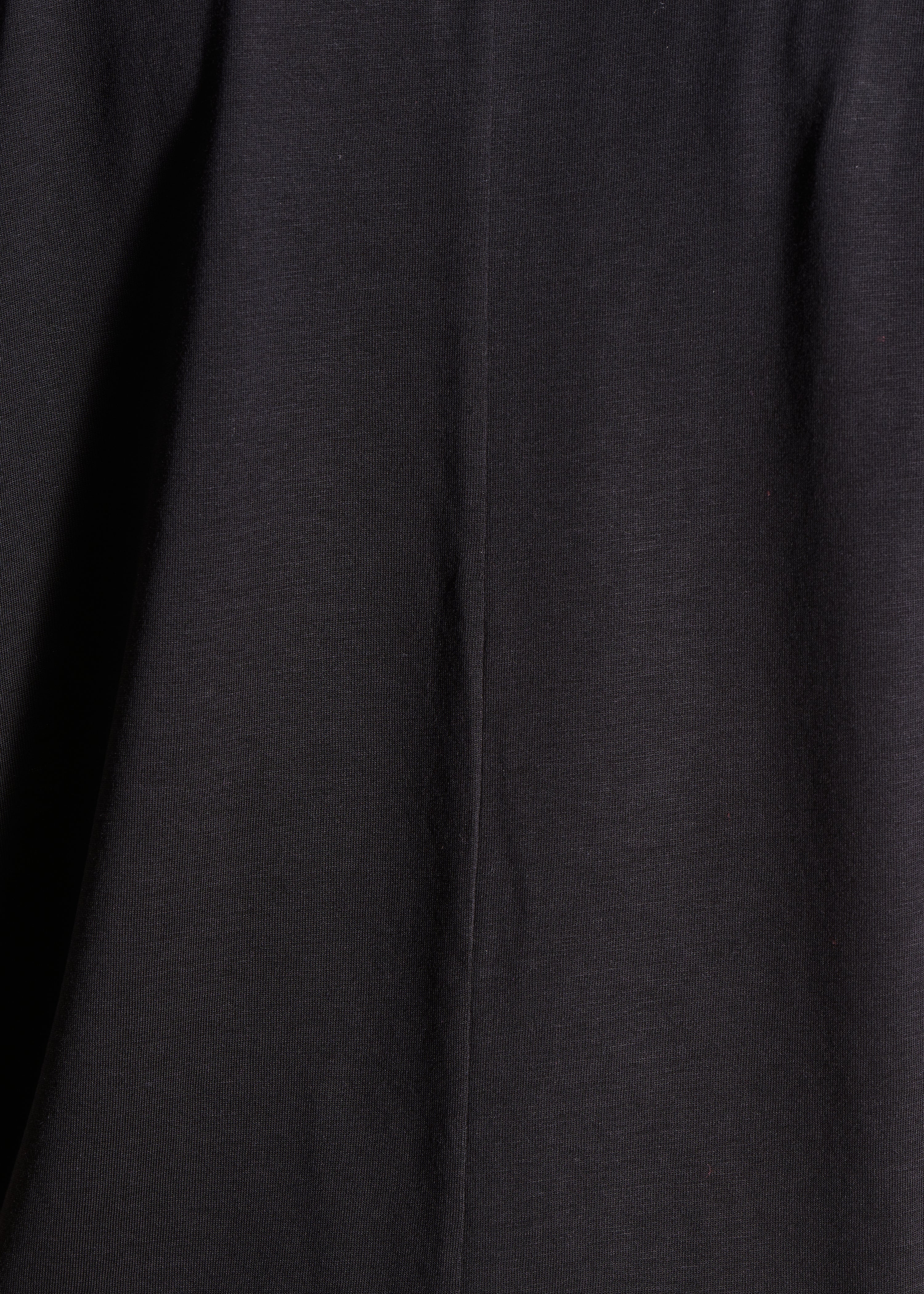 T-shirt blousant noir en lyocell manches courtes