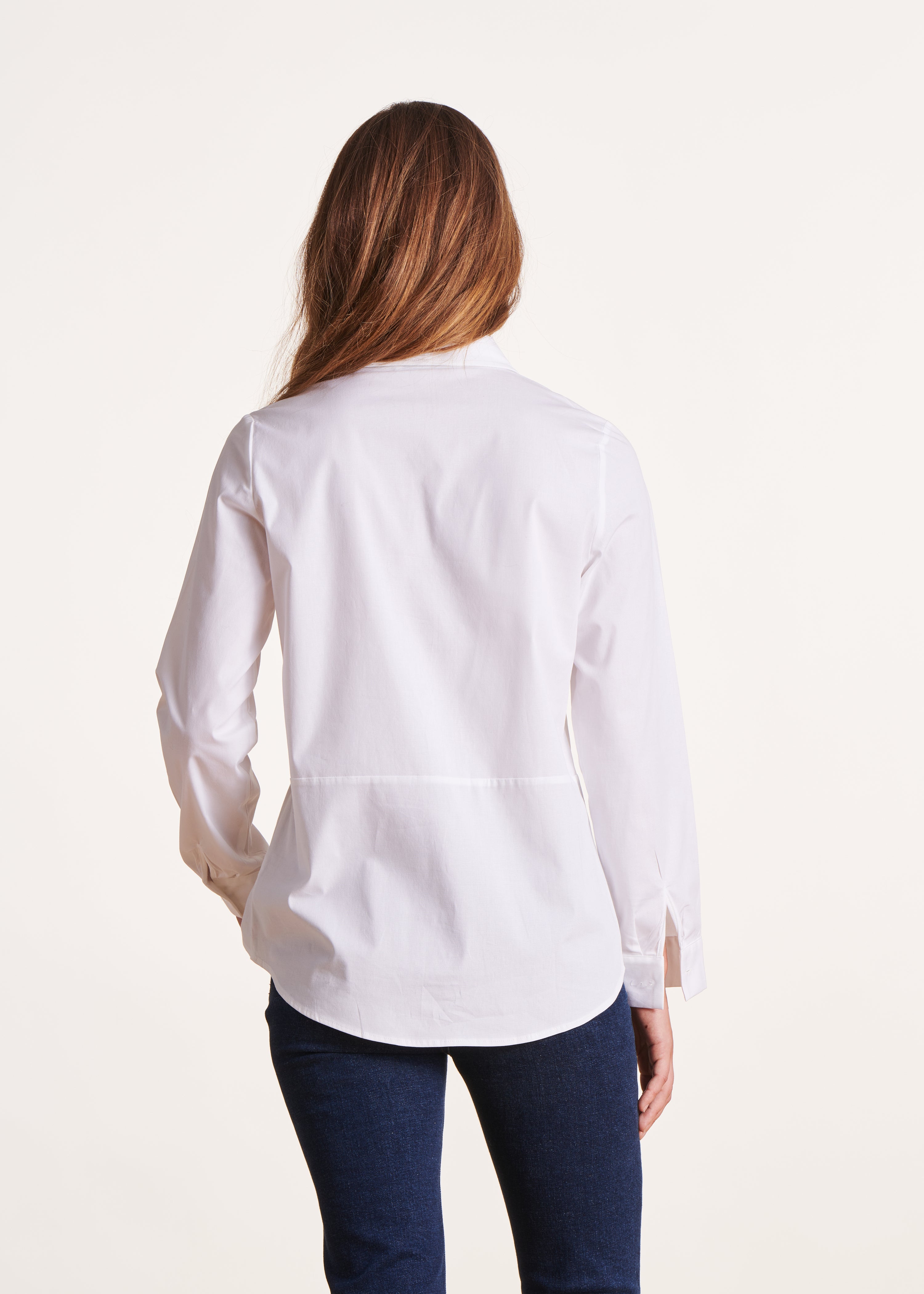 Witte blouse van katoenen popeline