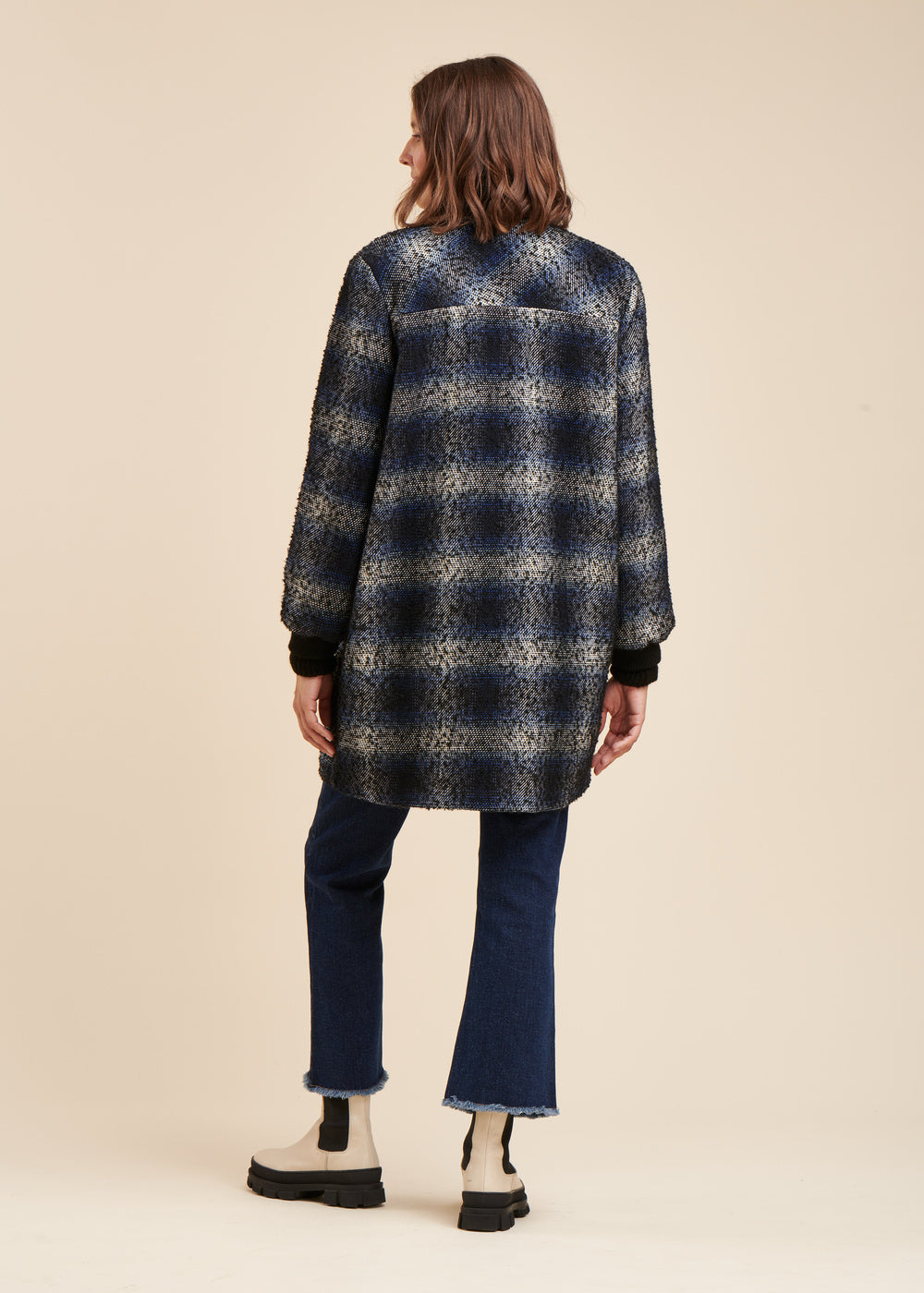 Manteau à carreaux