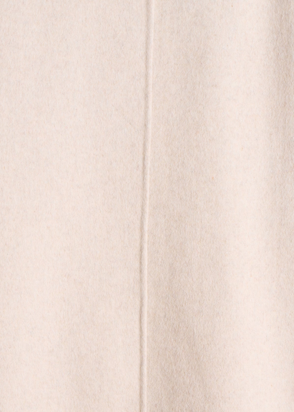 Mid-length ecru wool coat