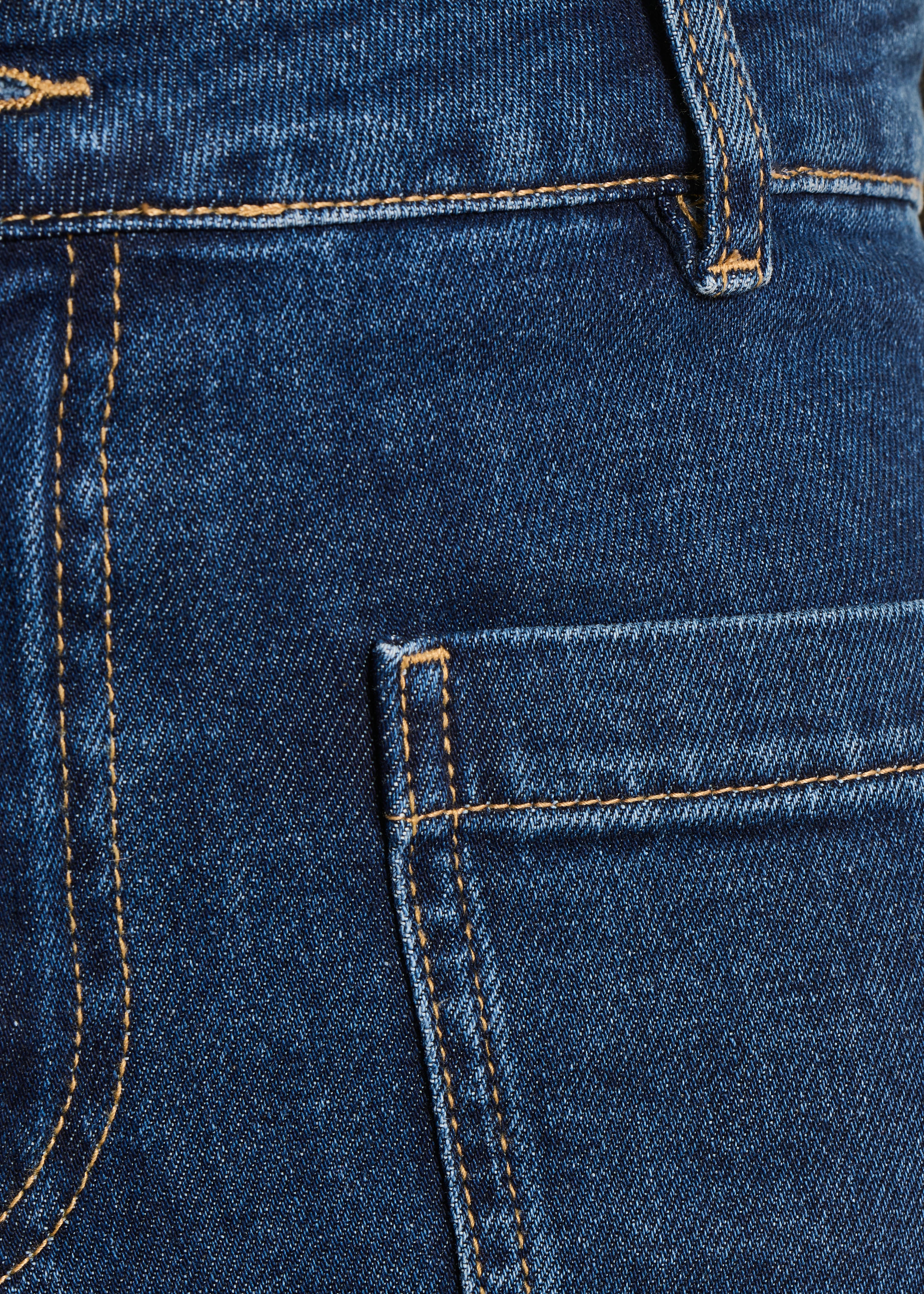 Jean flare taille haute en coton biologique