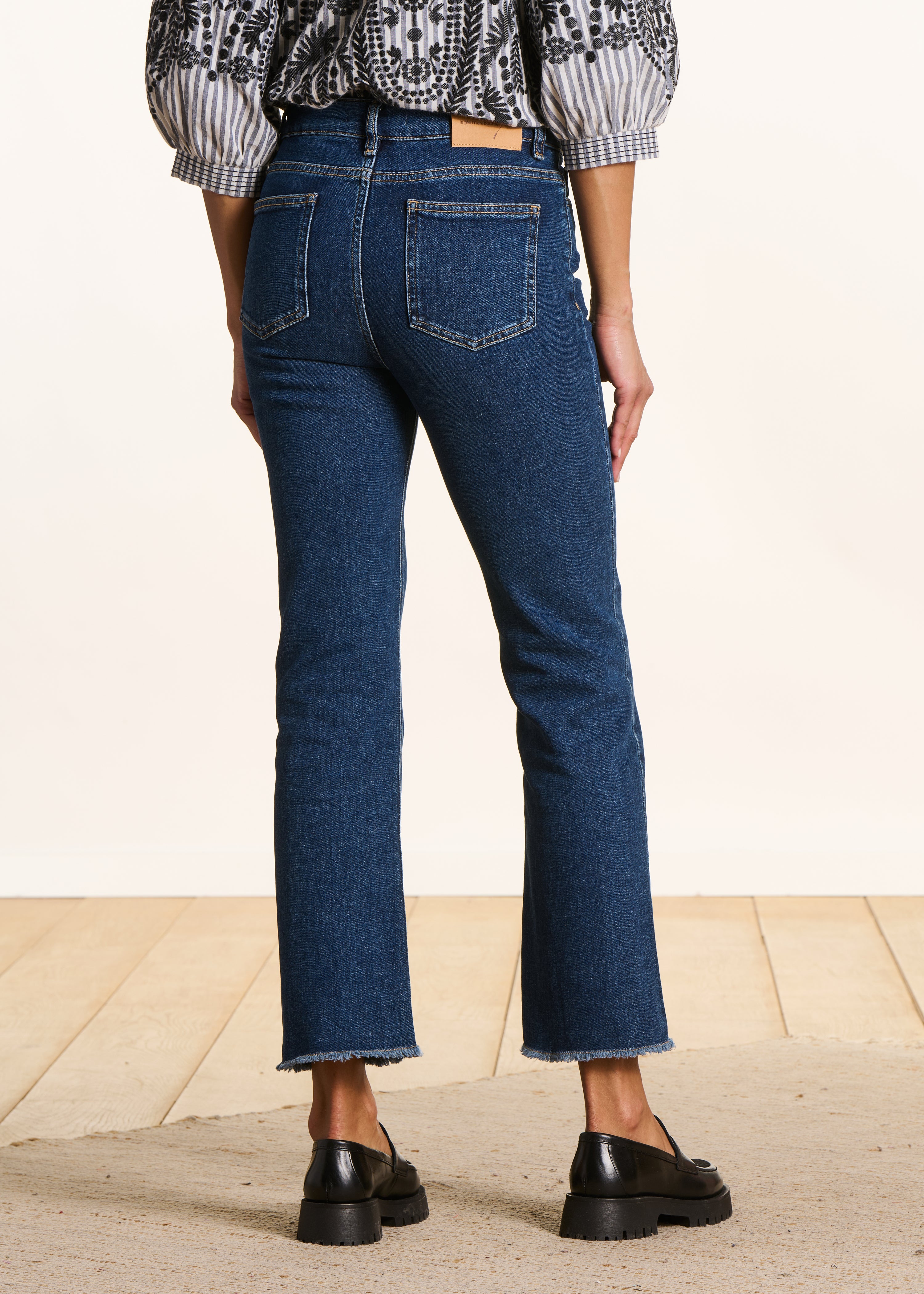 Jean cropped en coton biologique