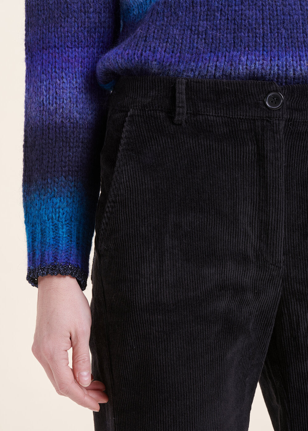 Pantalon 7/8 ème en velours