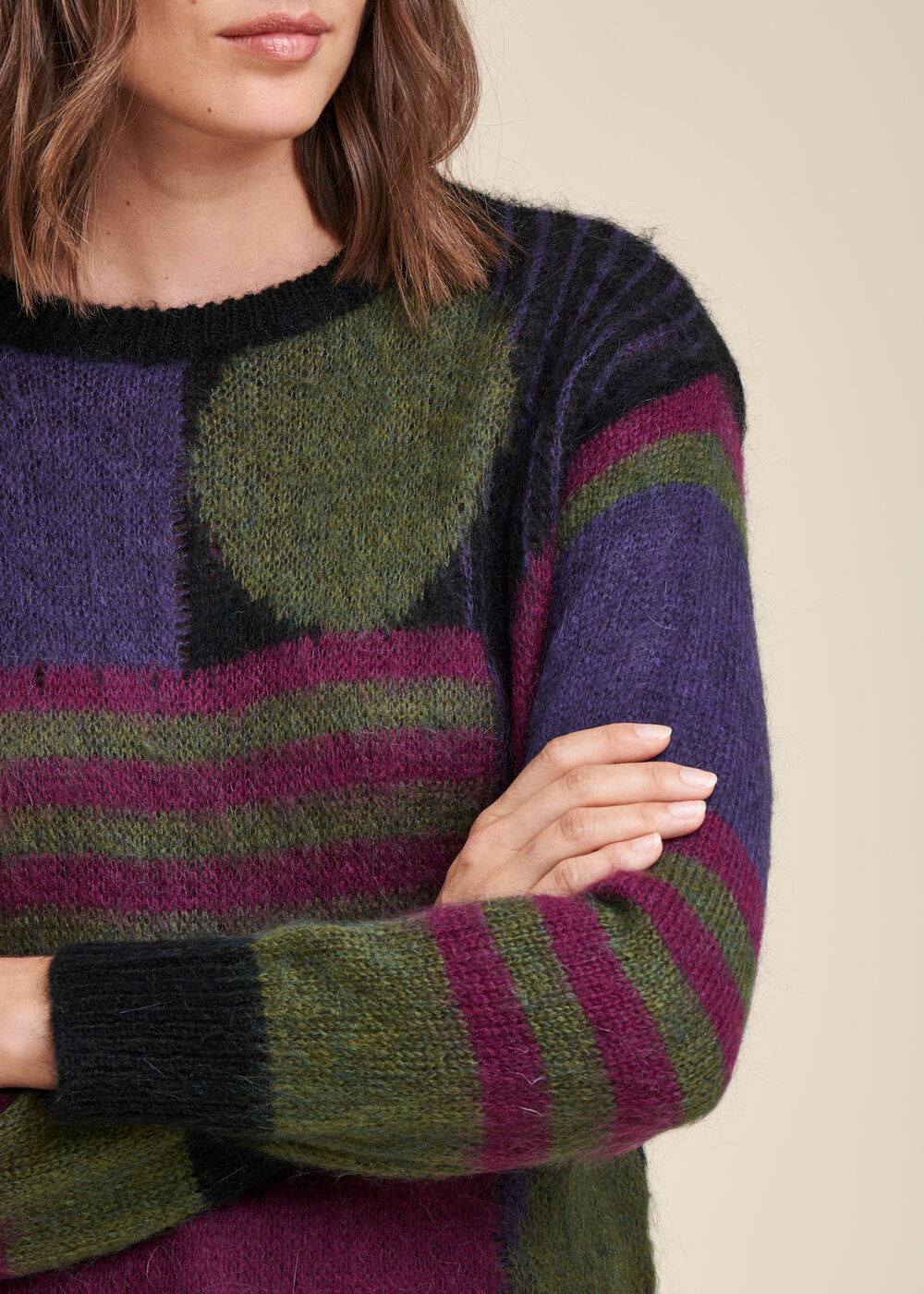 Pull maille jacquard