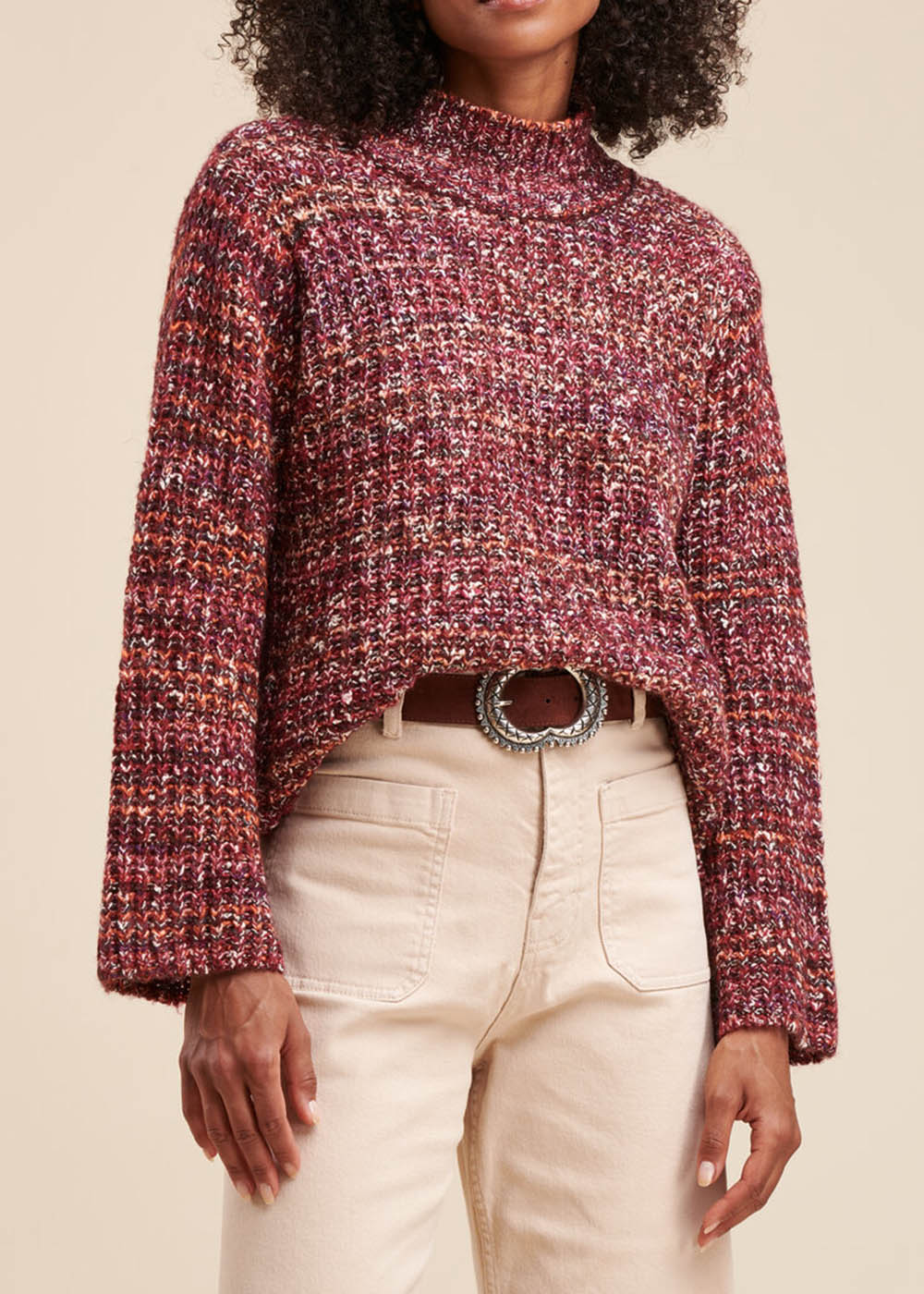 Pullover aus Mouliné-Strick