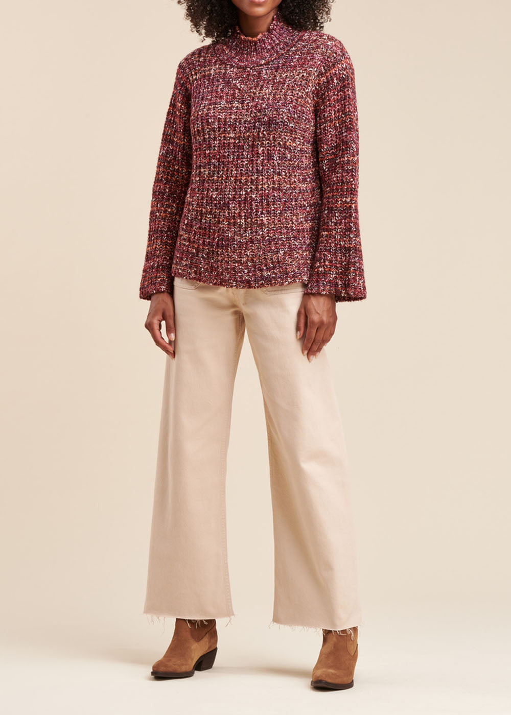 Pullover aus Mouliné-Strick