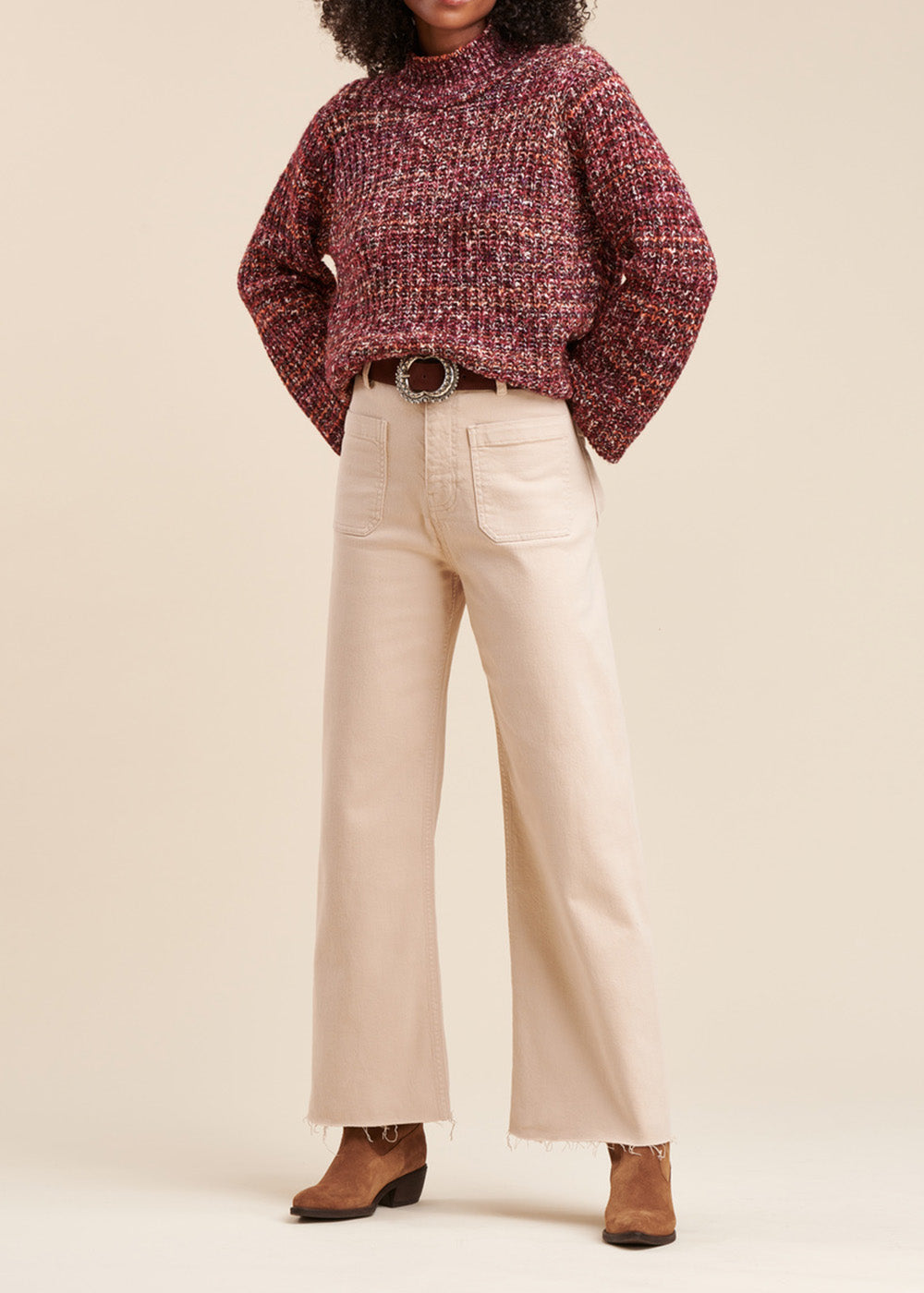 Pullover aus Mouliné-Strick
