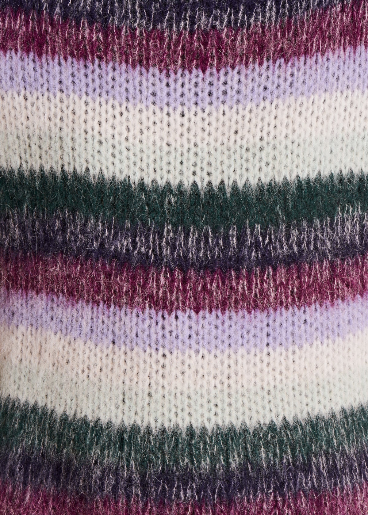weiß Pullover mit breiten Streifen