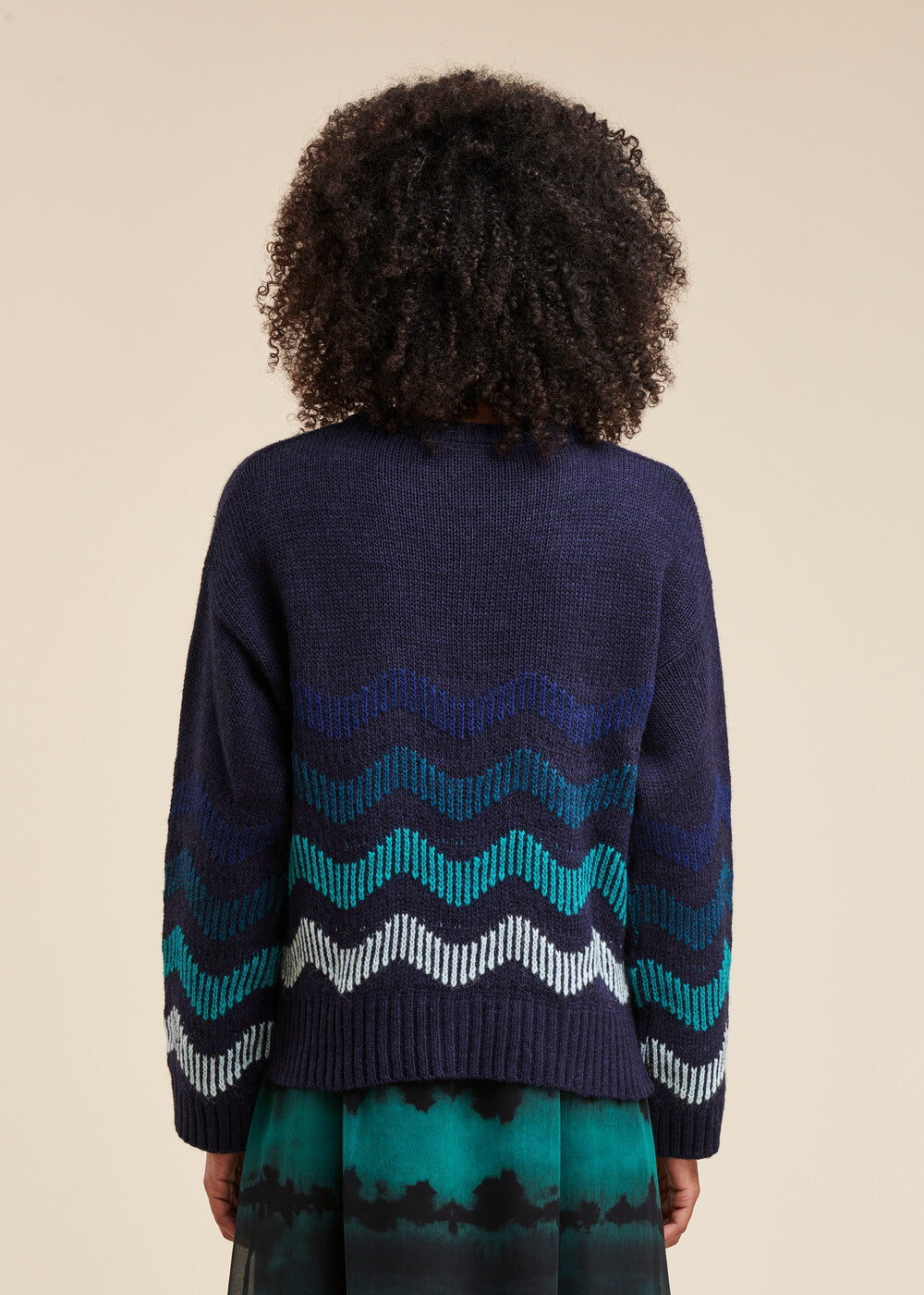 Zigzag striped sweater
