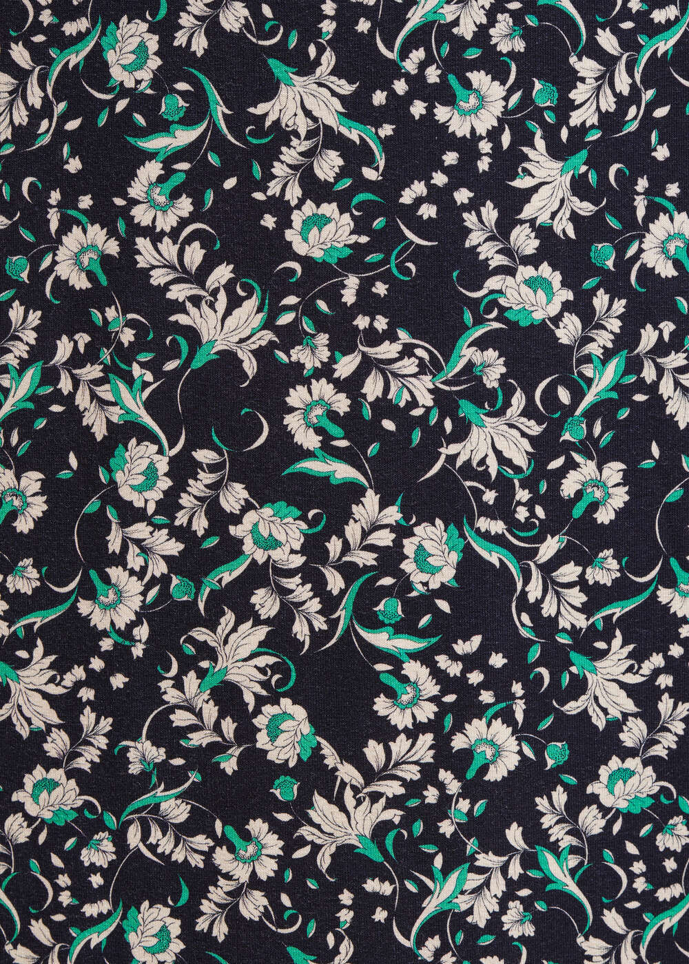 Ecovero long viscose dress with floral print