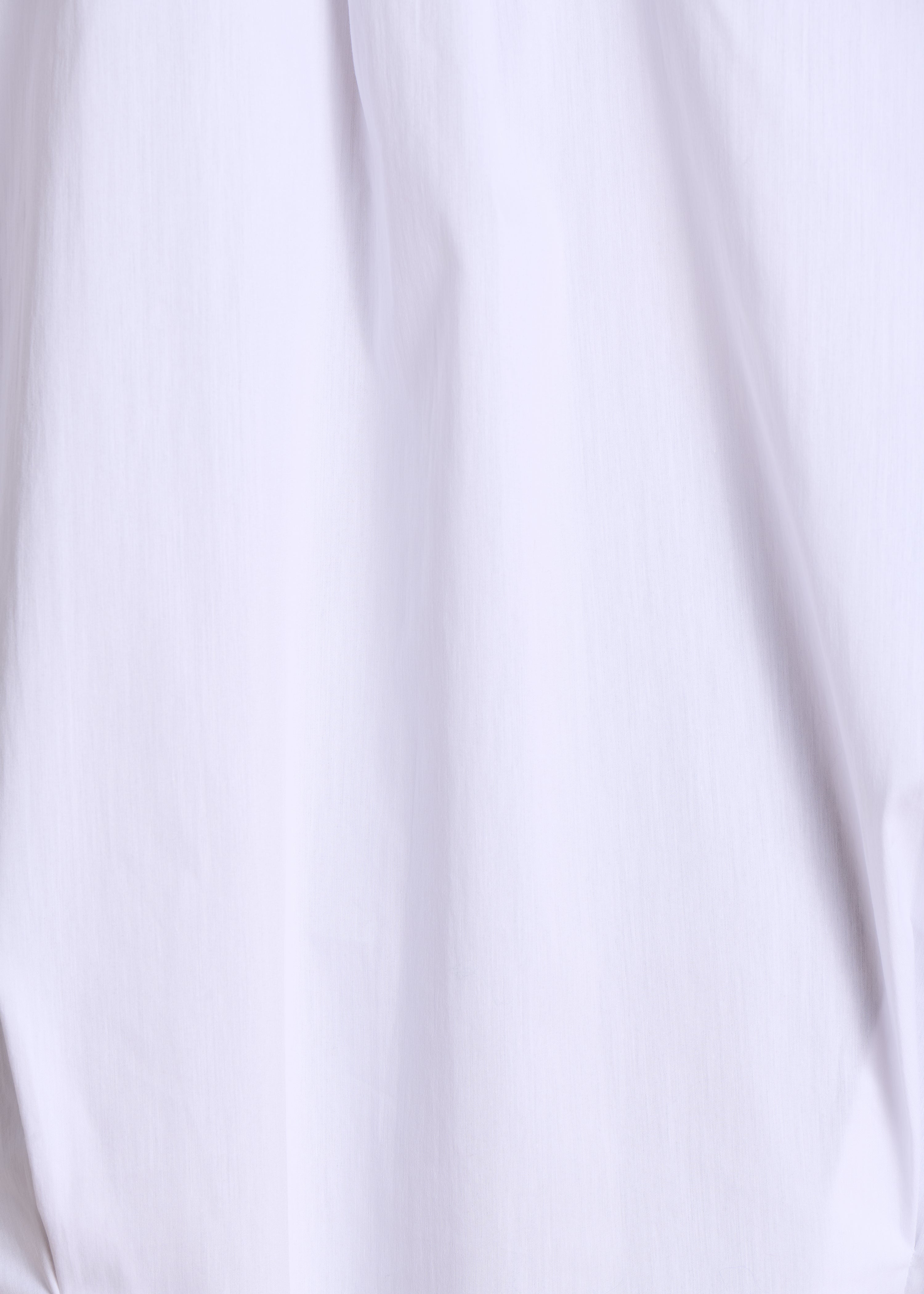 Blusa blanca amplia de popelina de algodón