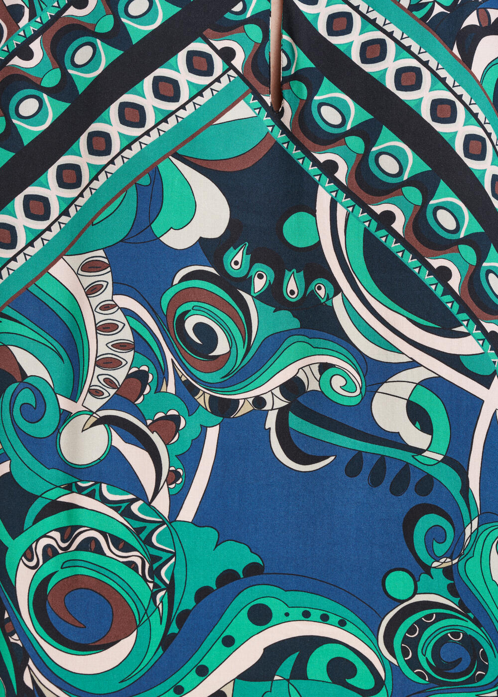 Top in viscosa eco-responsabile Ecovero con stampa foulard