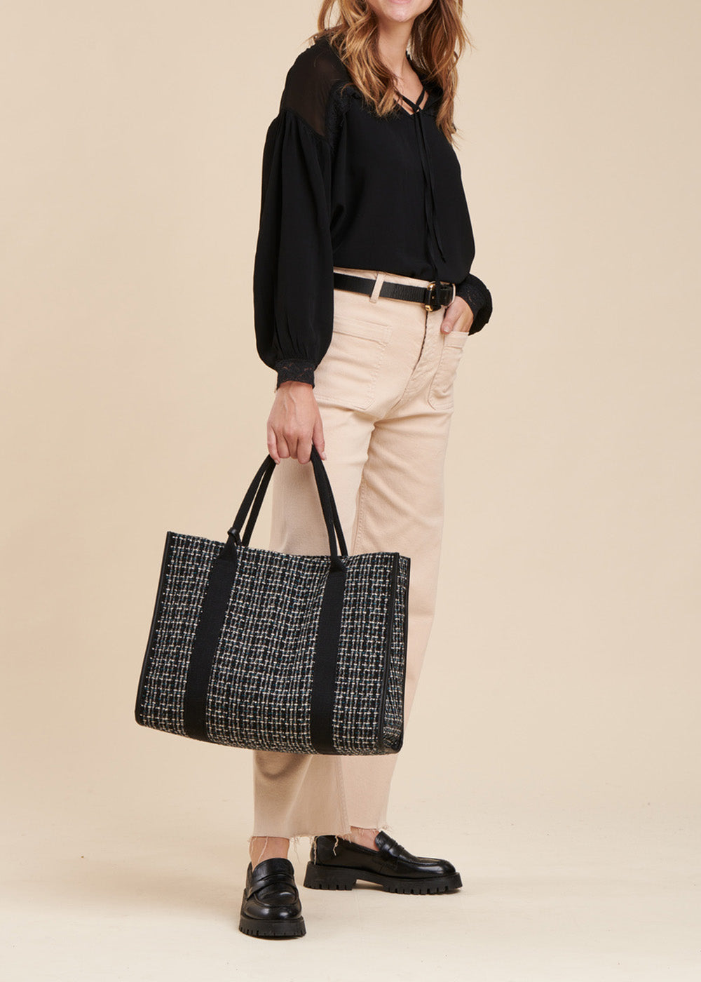 Oversize-Top aus Viskosekrepp