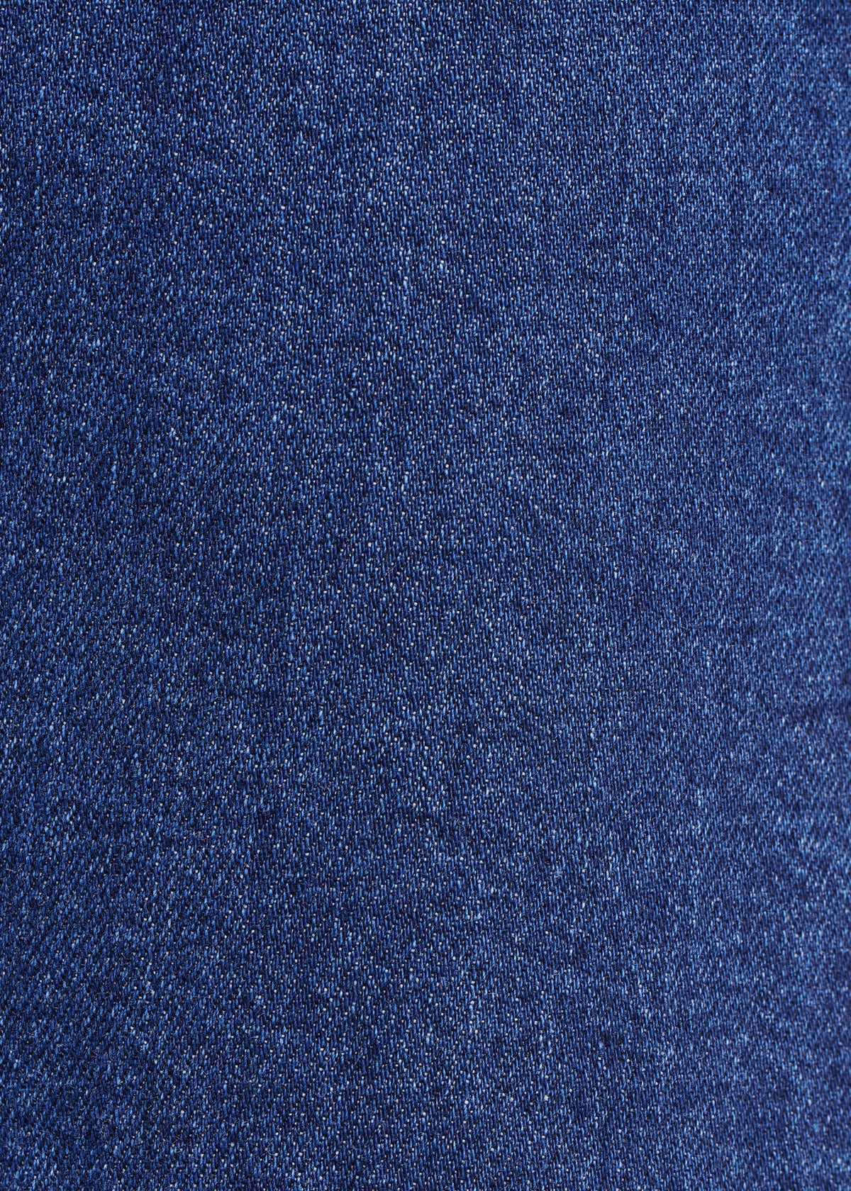 Mid-length organic cotton denim skirt