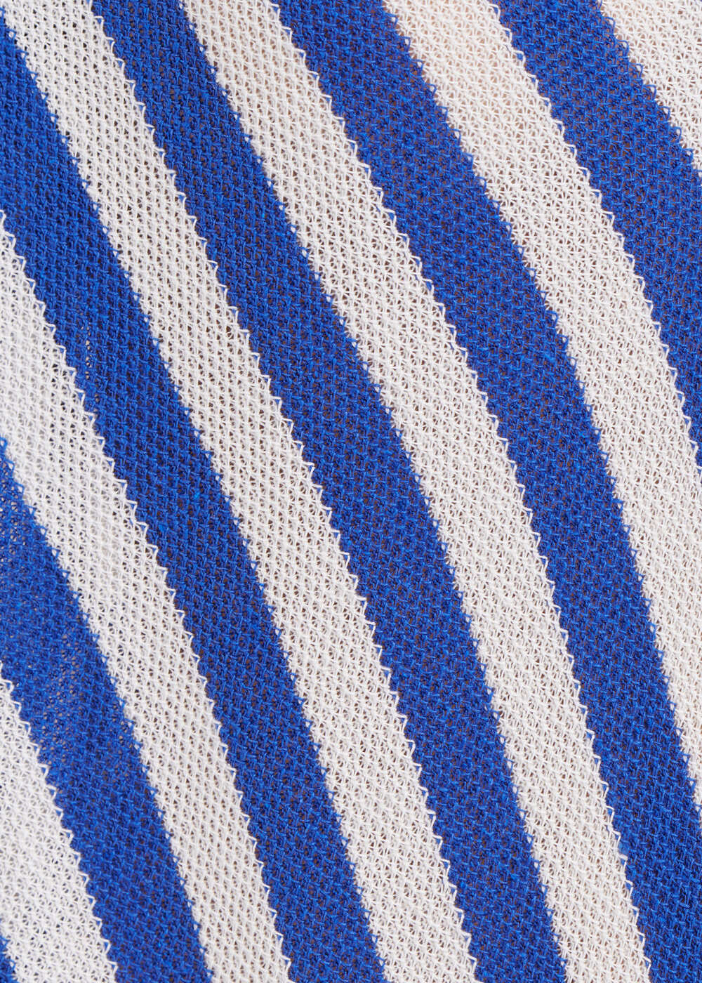 Blauer gestreifter Pullover mit 3/4 Ärmeln und V-Ausschnitt