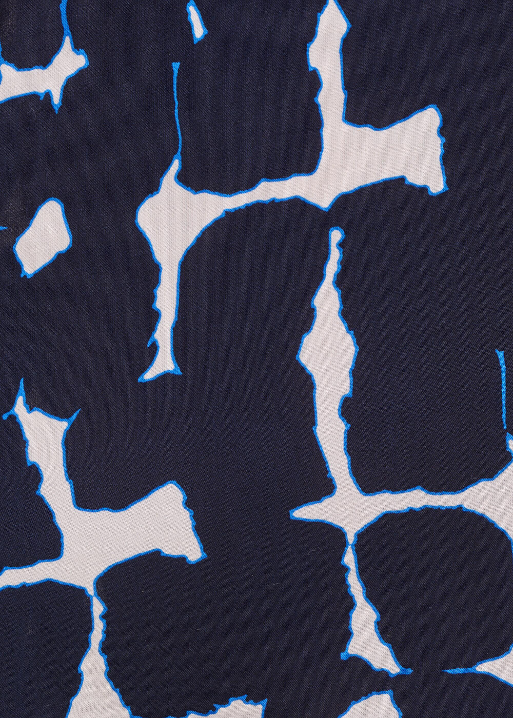 Langes, tailliertes Kleid im Bohemian-Stil, marineblau, mit kurzen Ärmeln