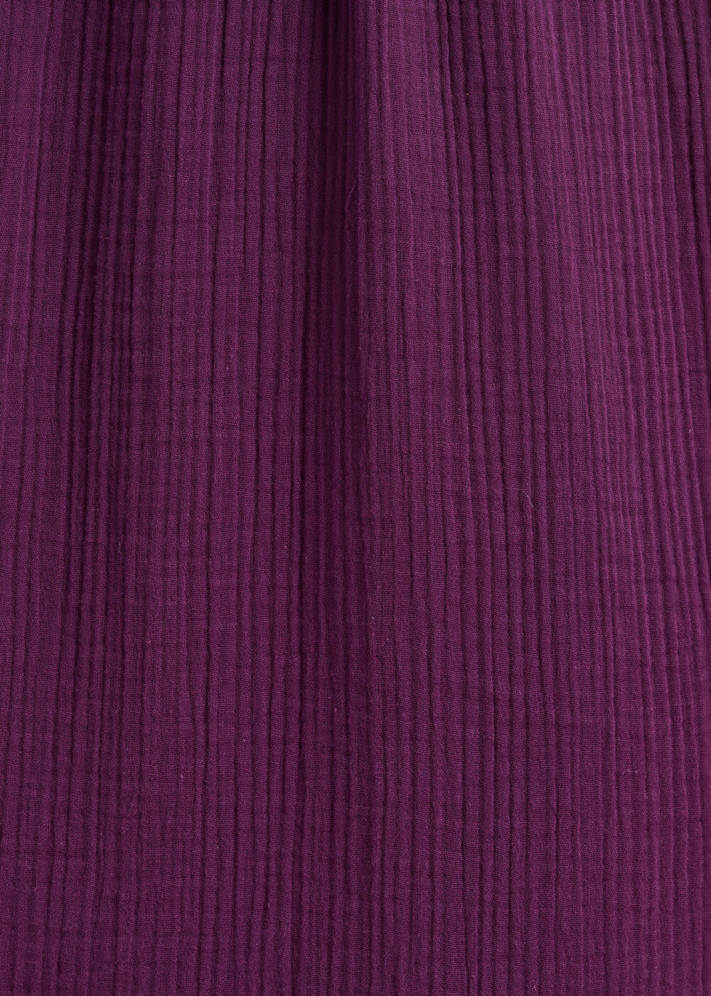 Vestido longo ameixa com alças em gaze de algodão orgânico