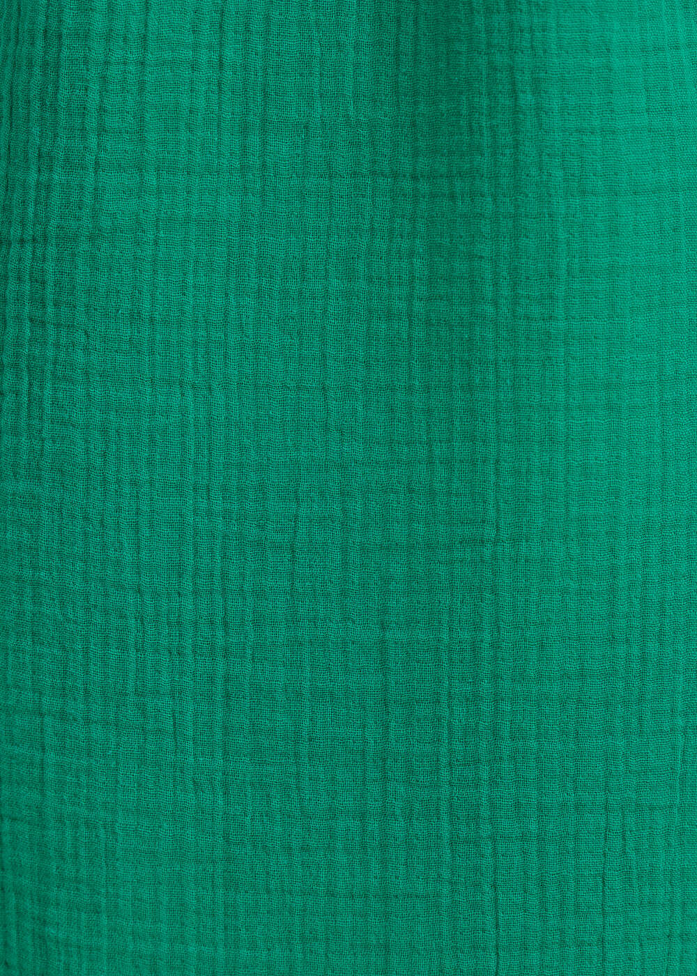 Robe longue verte en gaze de coton biologique