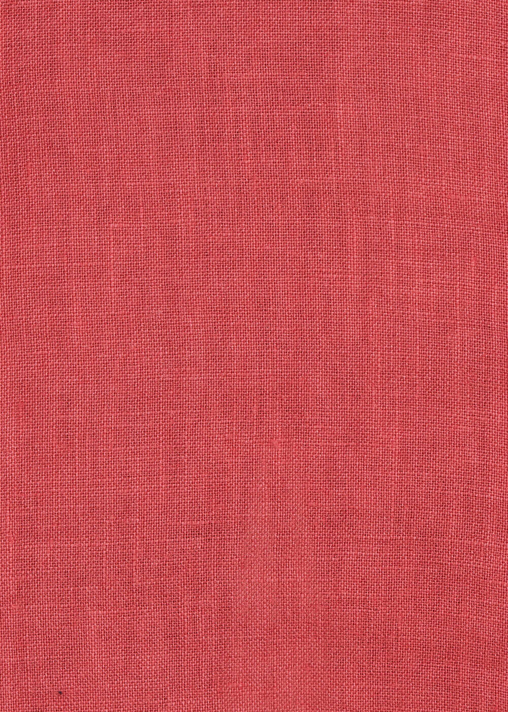 Long coral sleeveless linen dress