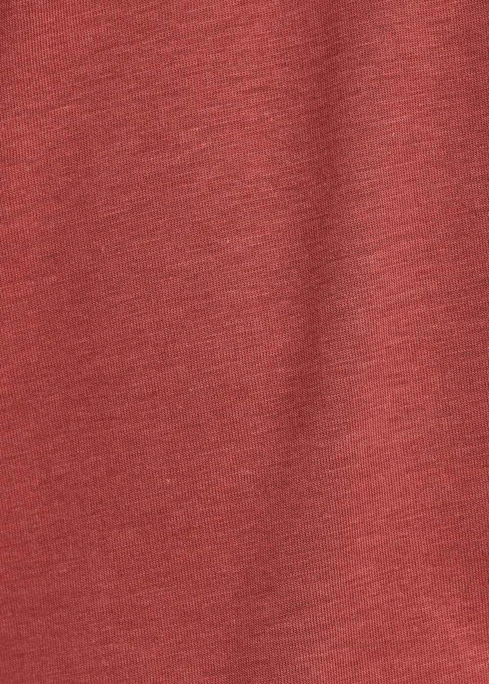 Terracotta-T-Shirt aus Lyocell mit kurzen Ärmeln