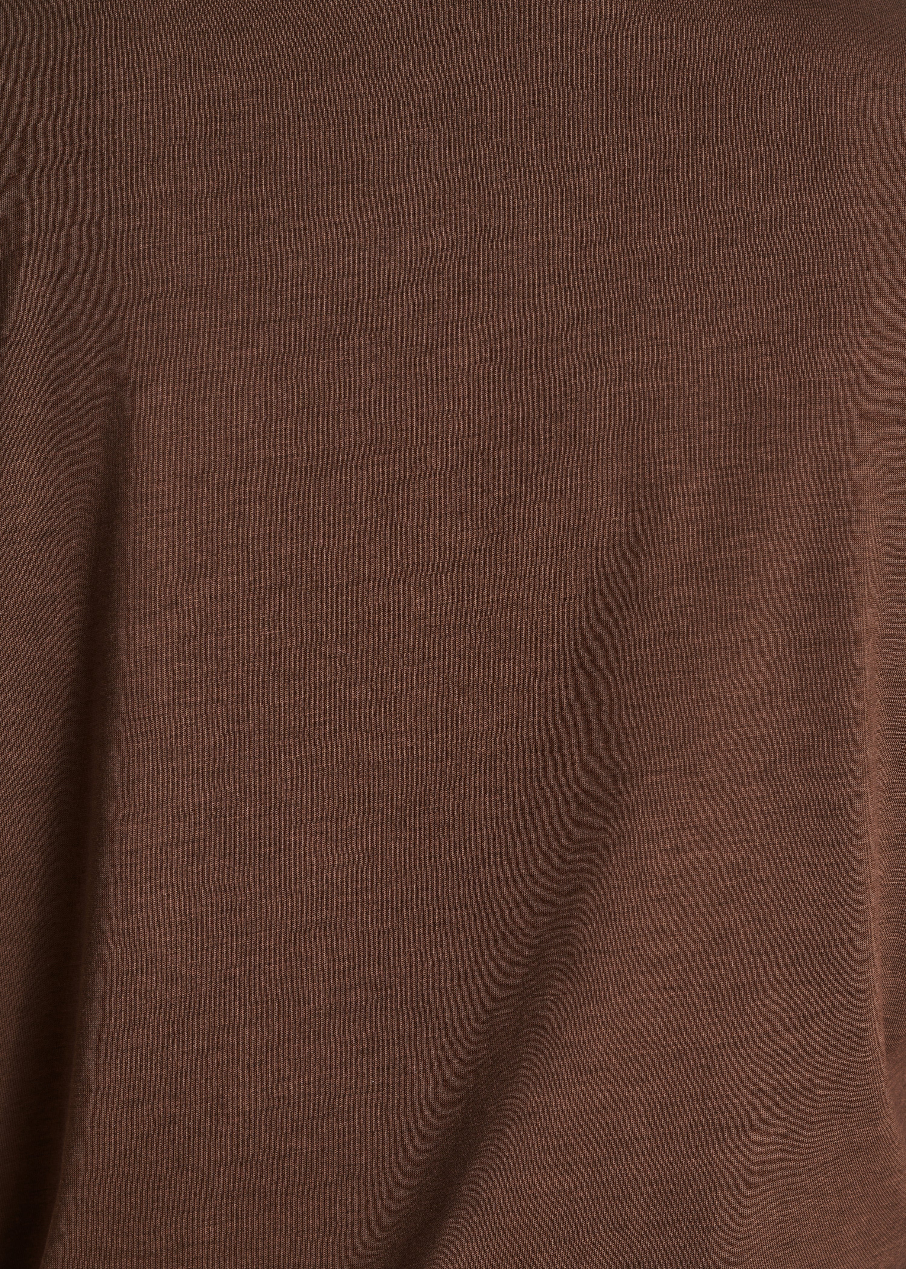 Braunes kurzärmeliges T-Shirt aus Lyocell