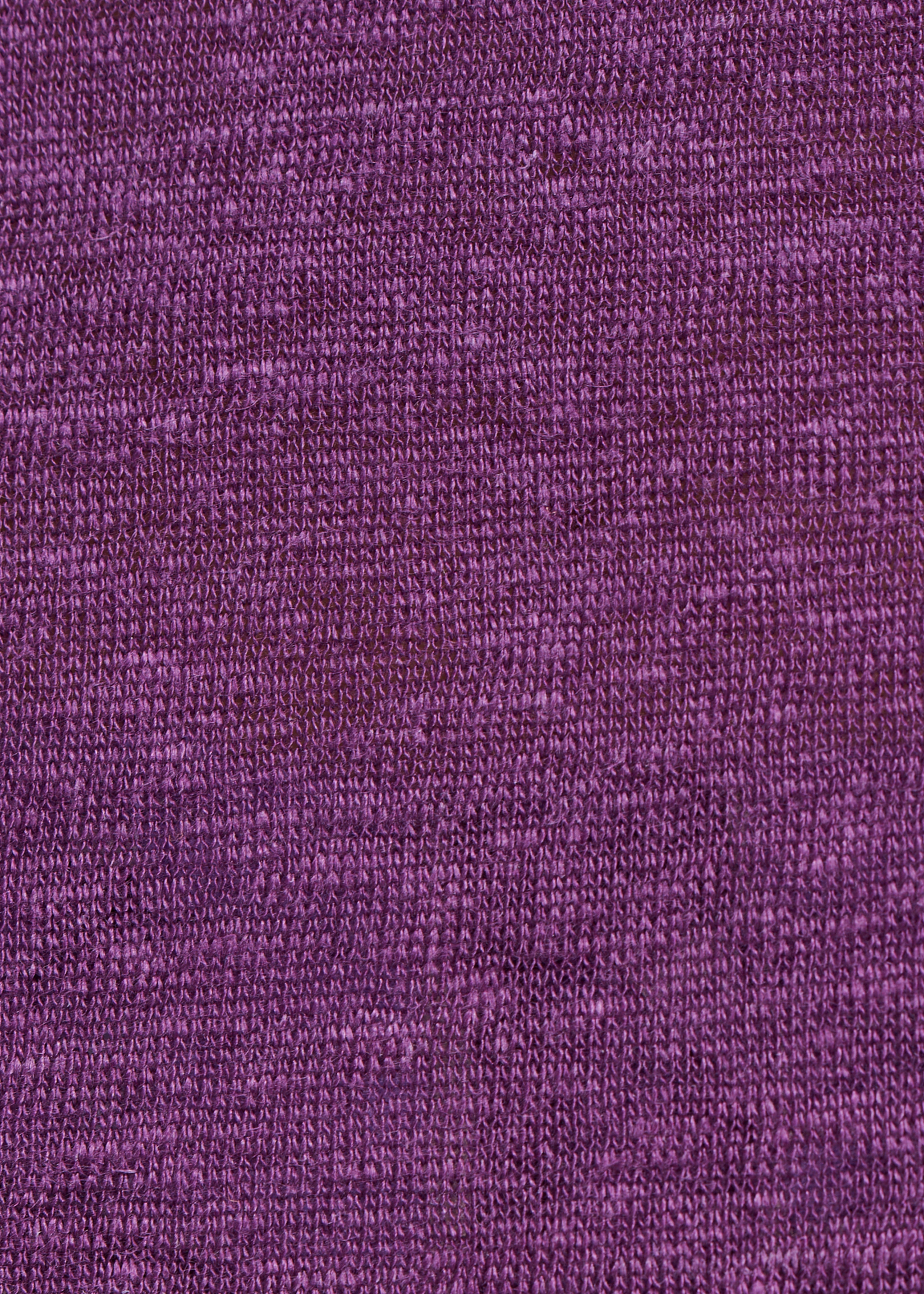 Camiseta ciruela de lino manga corta