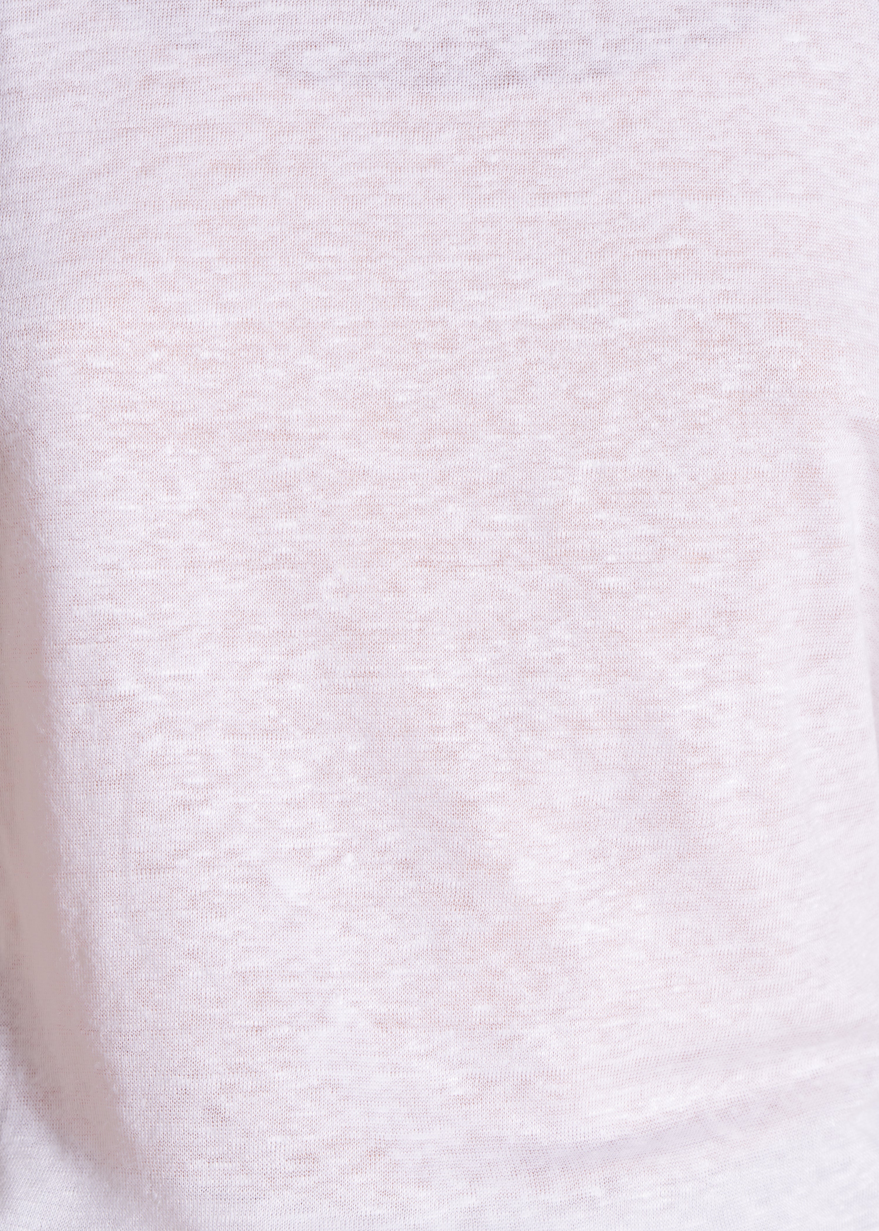 Camiseta blanco de lino manga corta