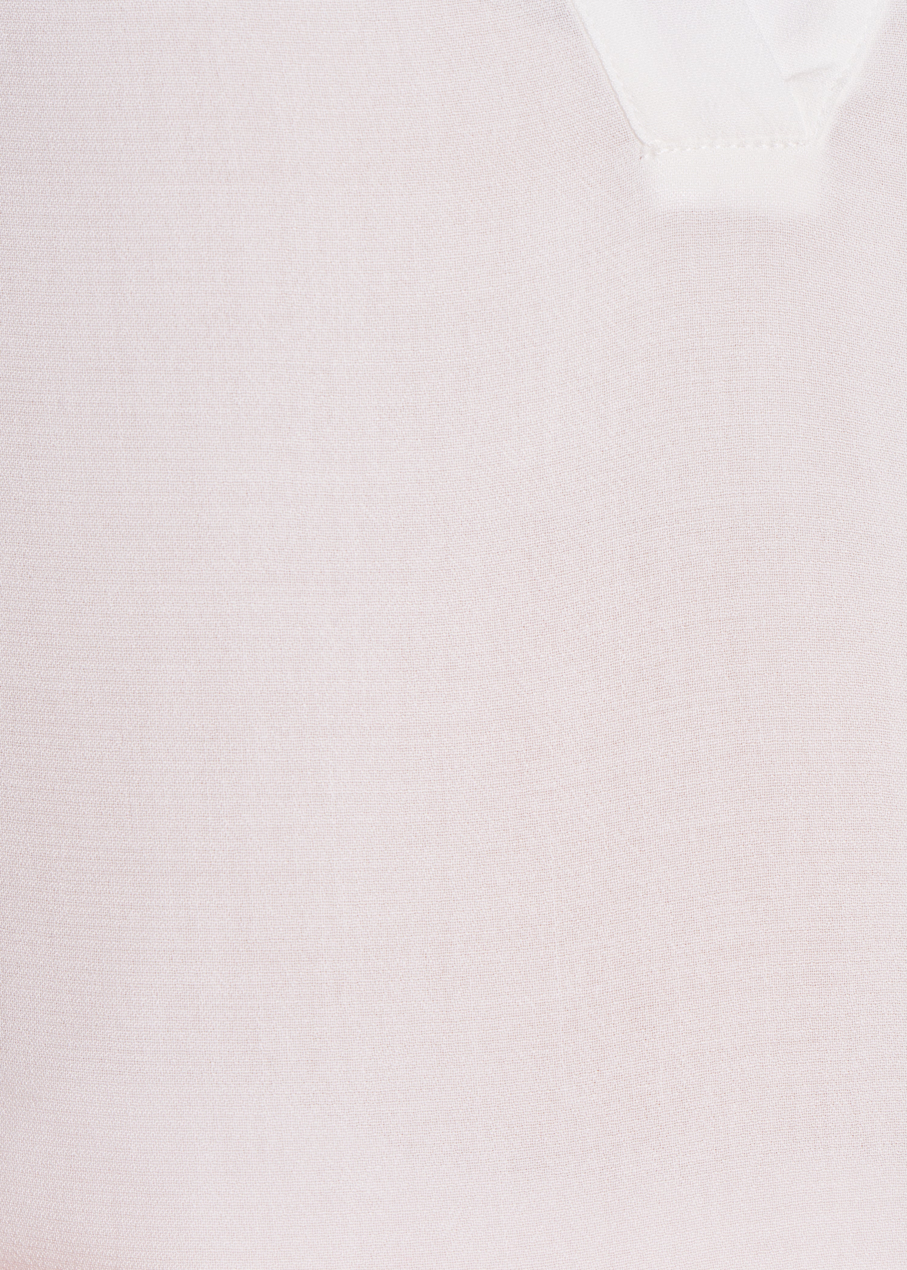 Top bi-matière écru manches courtes