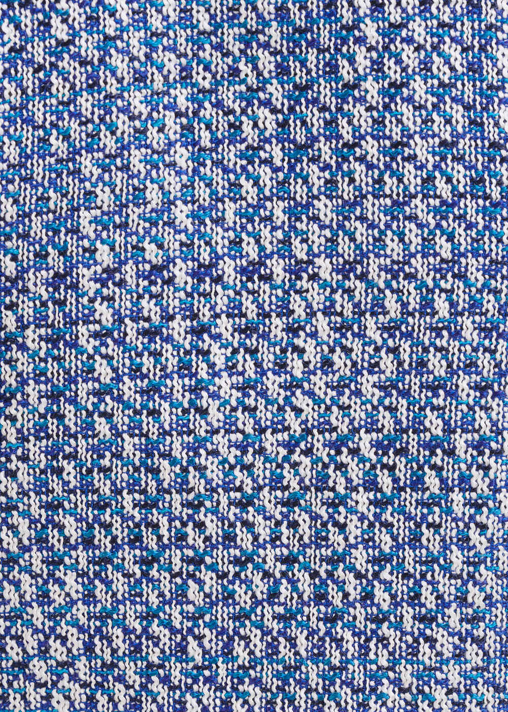 Veste bleue courte en tweed