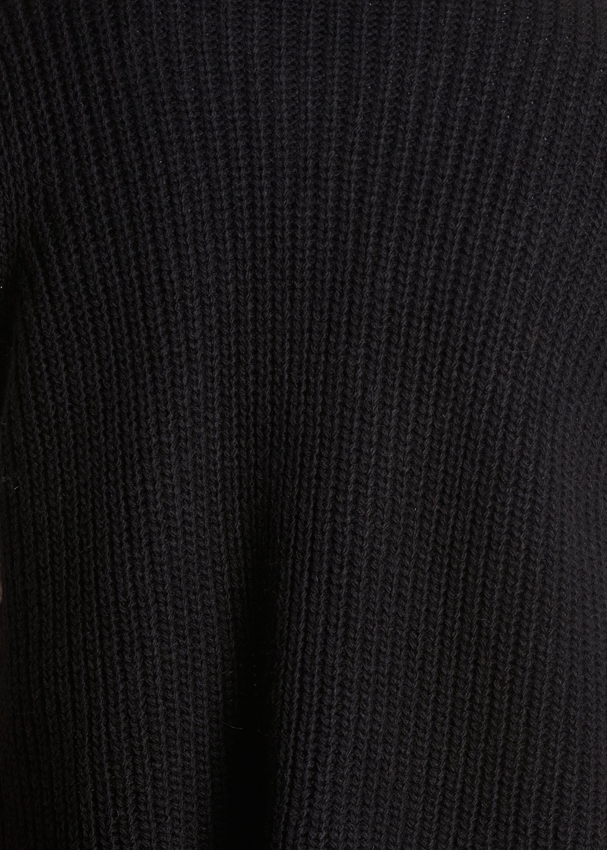 black sleeveless ribbed cardigan