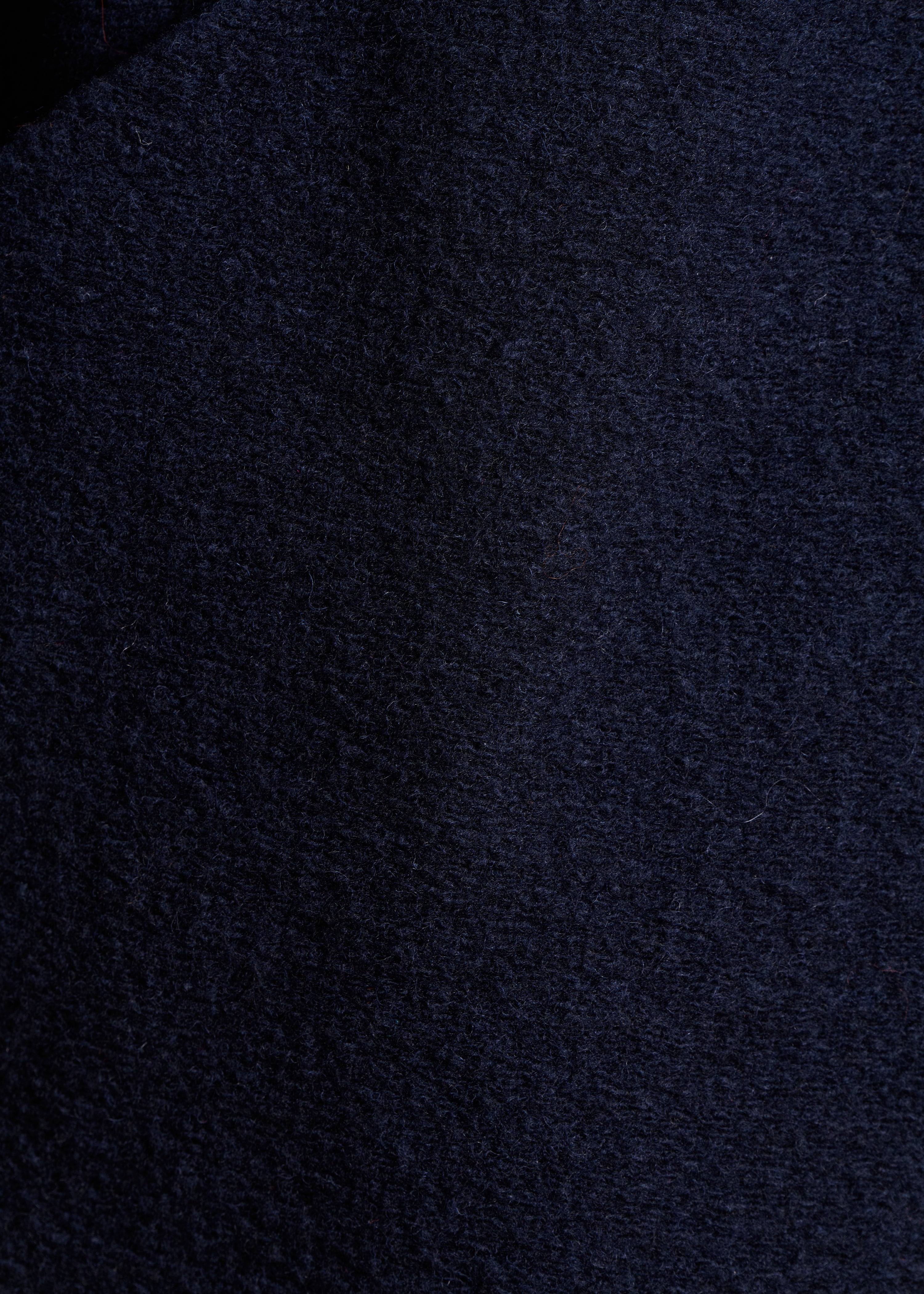 Manteau mi-saison bleu marine en laine