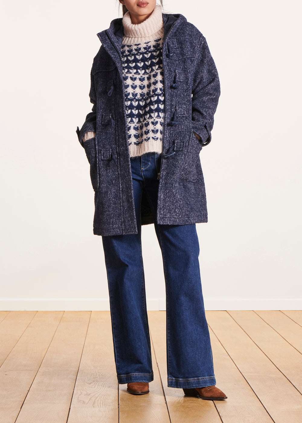 Montgomery in lana blu navy