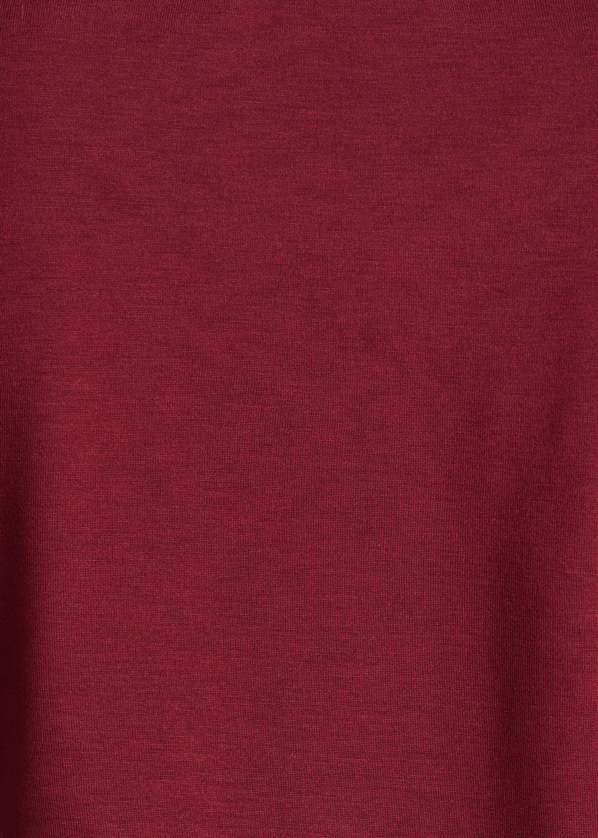 Bordeauxrotes T-Shirt mit langen Ärmeln