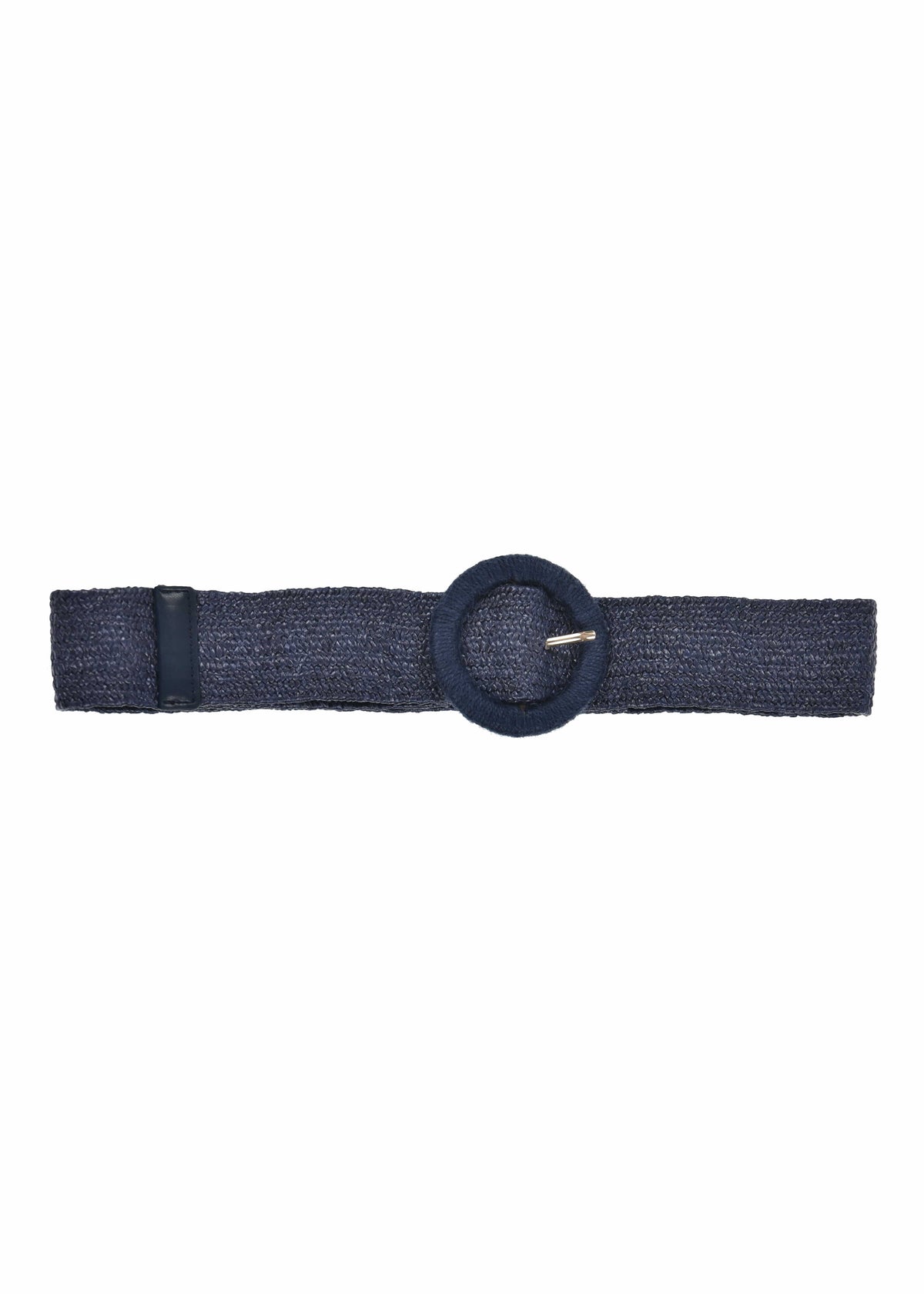 Marineblauer Textilgürtel mit Gummizug