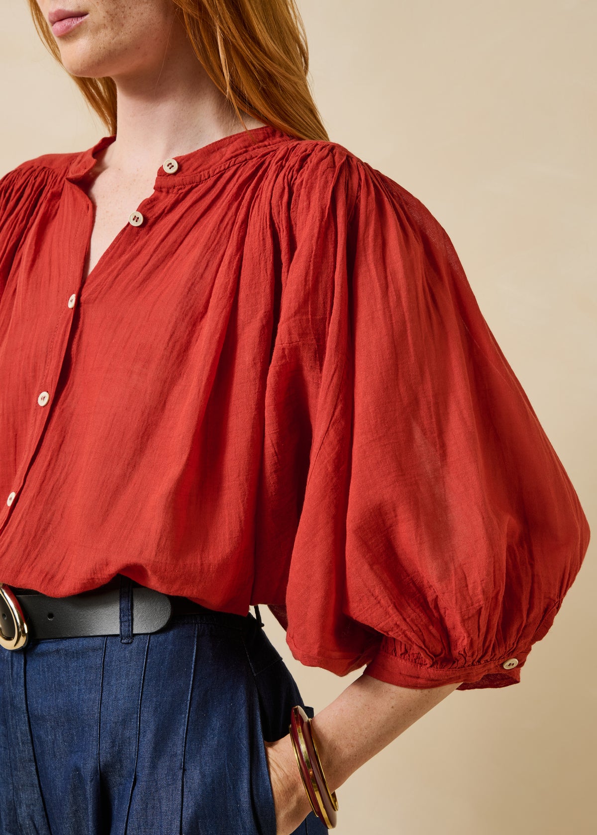 Chemise rouge - Douwina