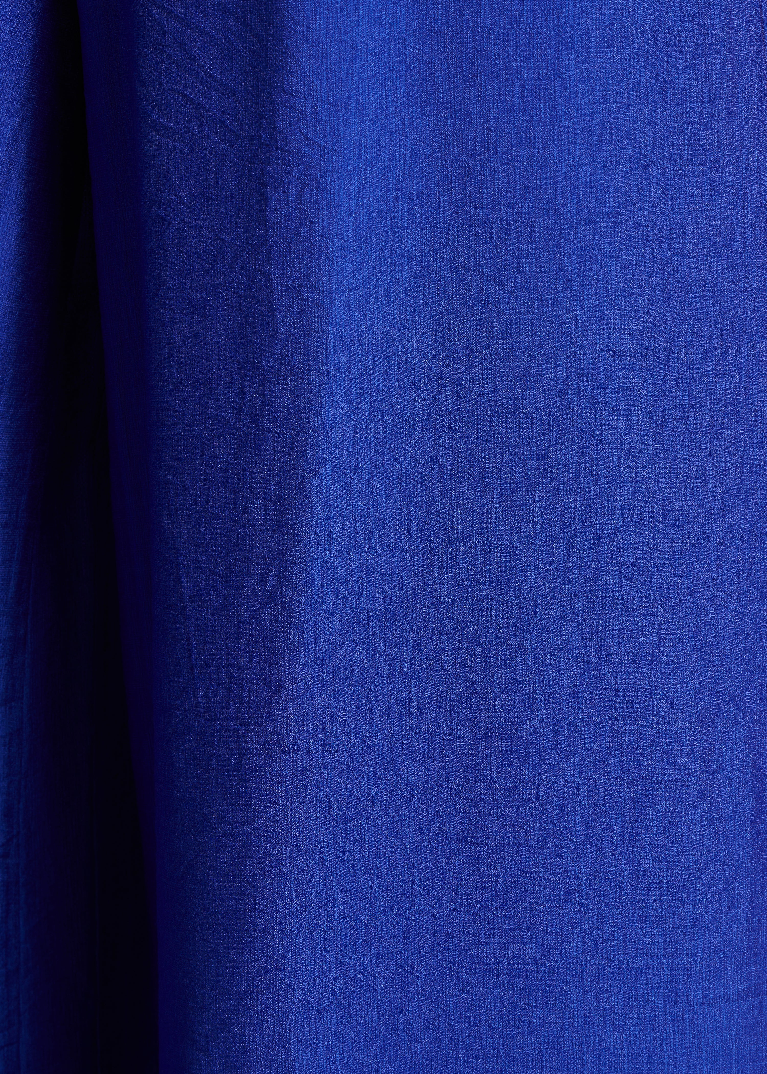 Combinaison bleu roi sans manches fluide en jacquard