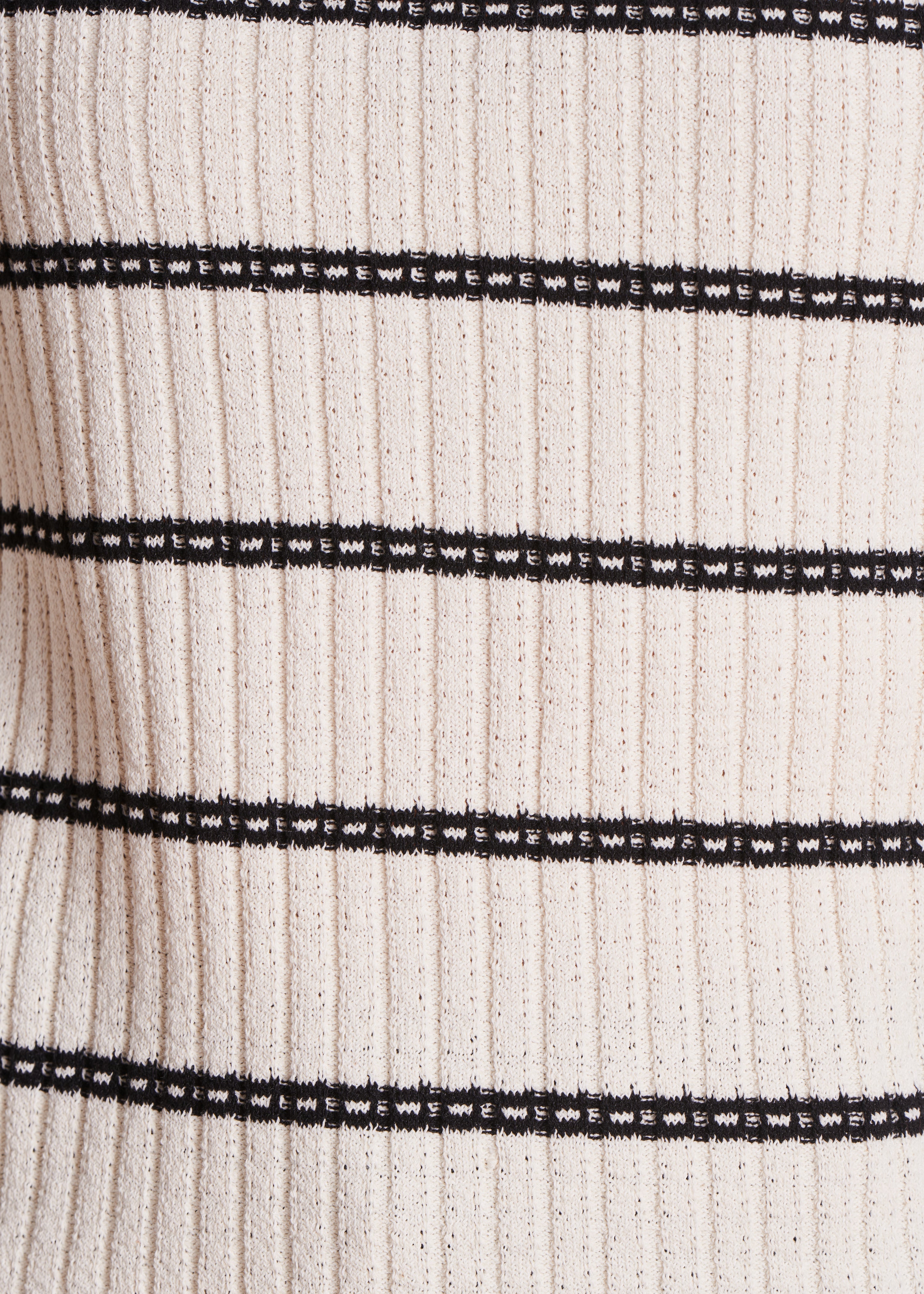 Ecru sailor jumper in organic cotton with jewel buttons