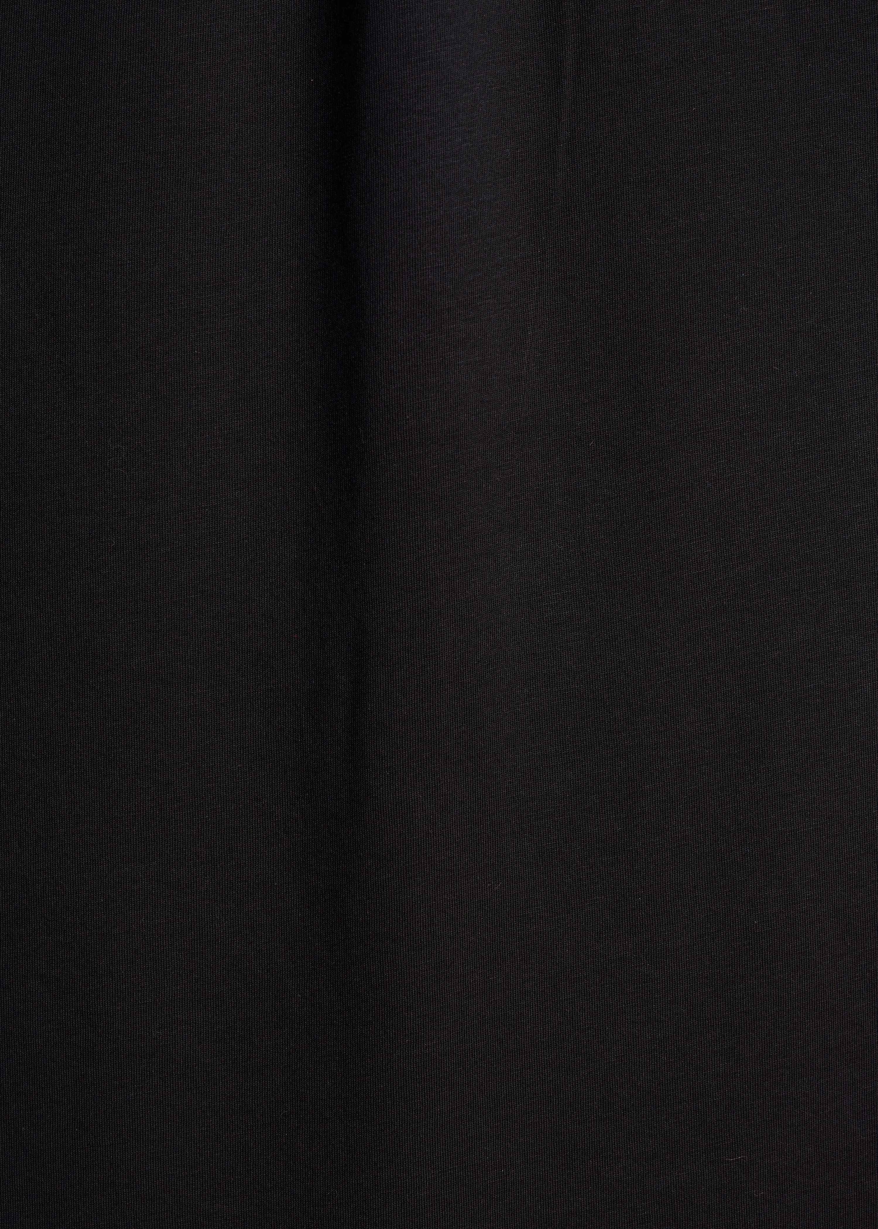 Black fluid midi dress with V-neck in lyocell