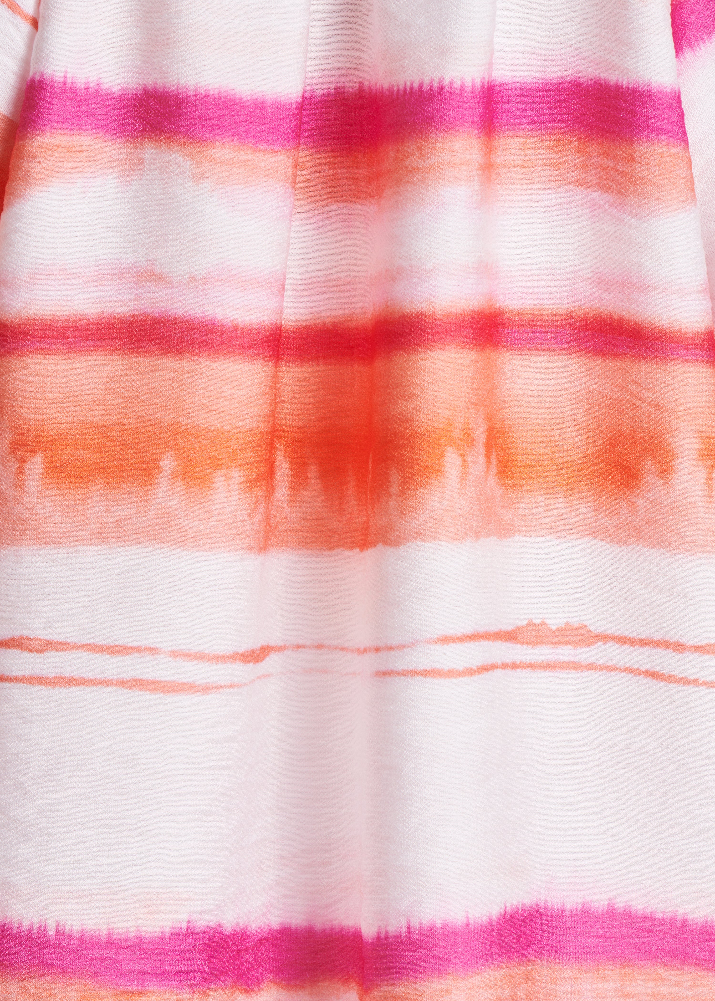 Top sciolto rosa con scollo a V e stampa tie & dye