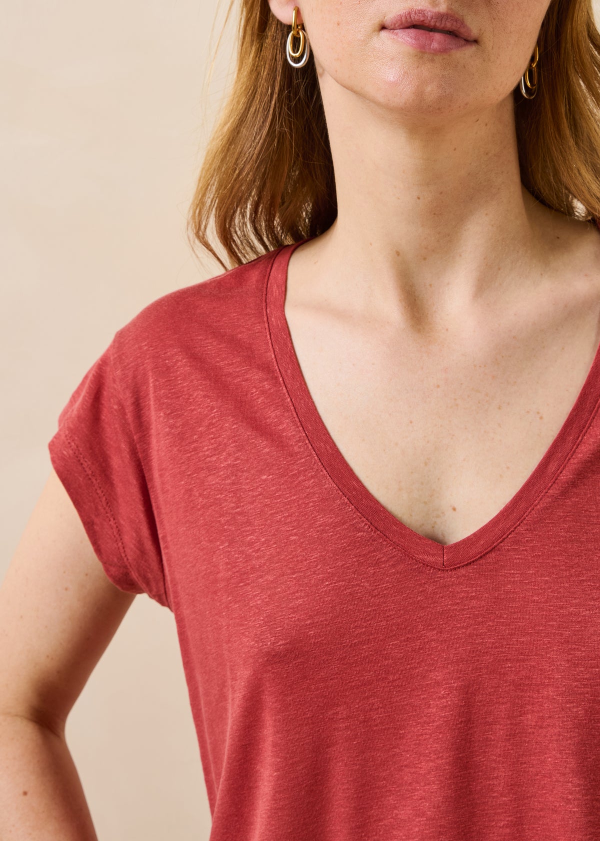 T-shirt rouge - Davia